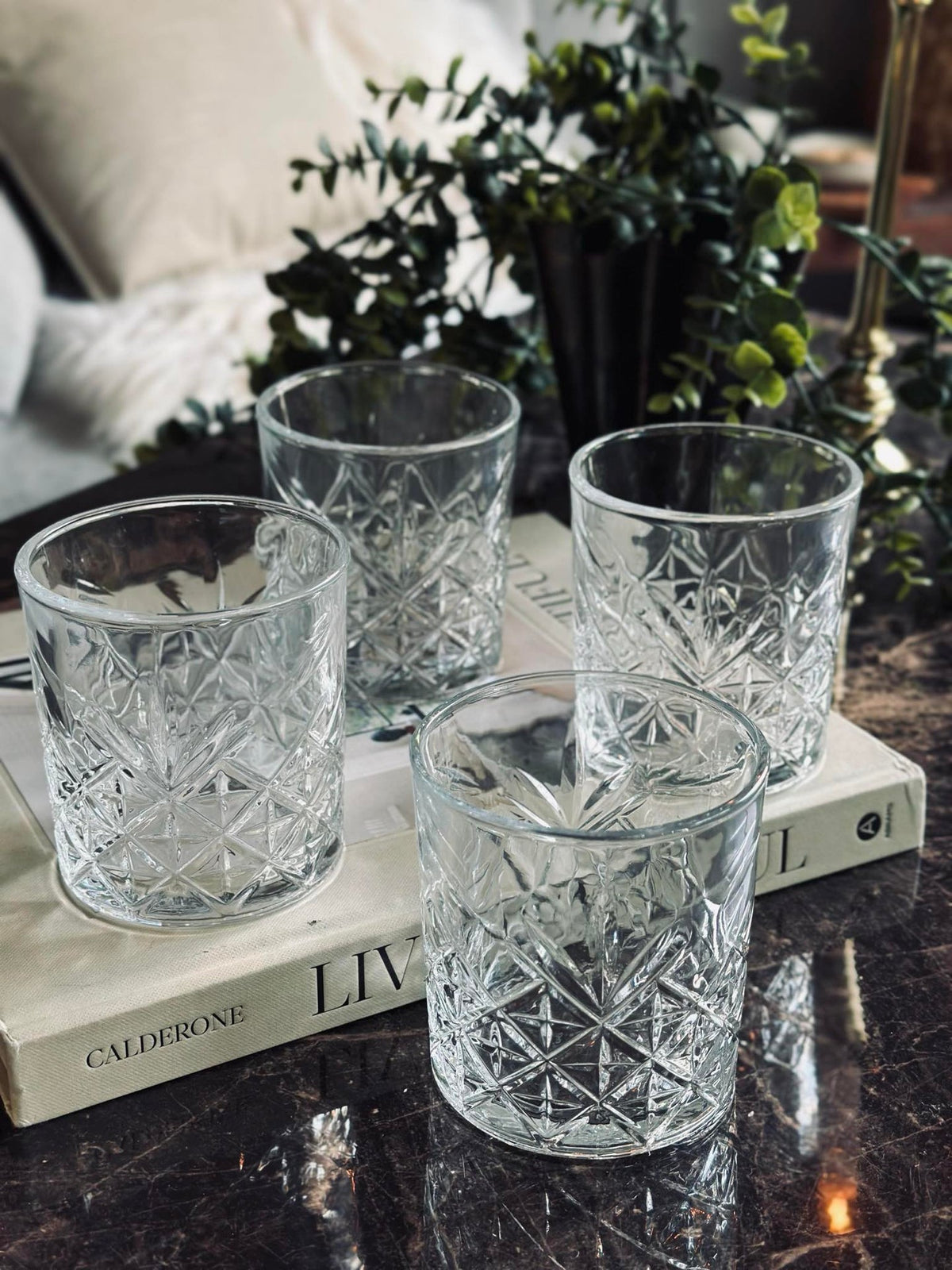 Whiskyglass / vannglass - 4 stk