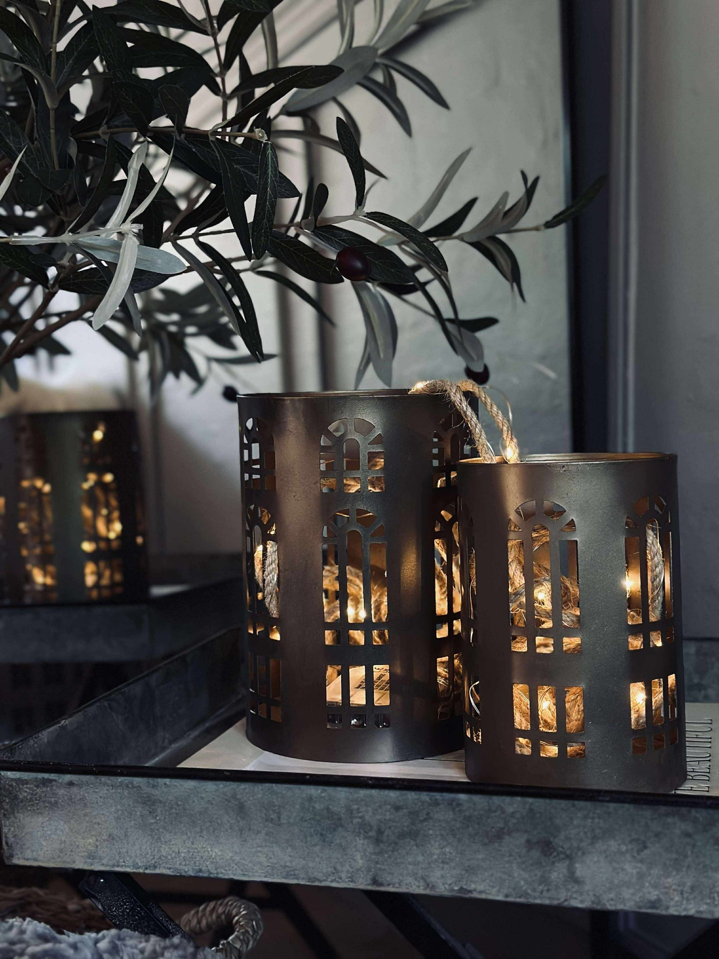 Lanterne Sett med 2 stk.