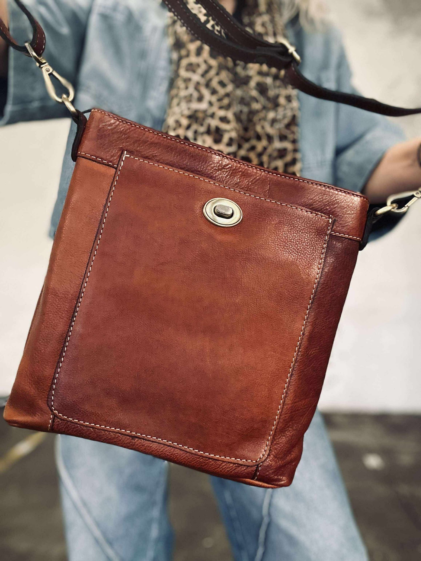Crossover Moa small - Cognac