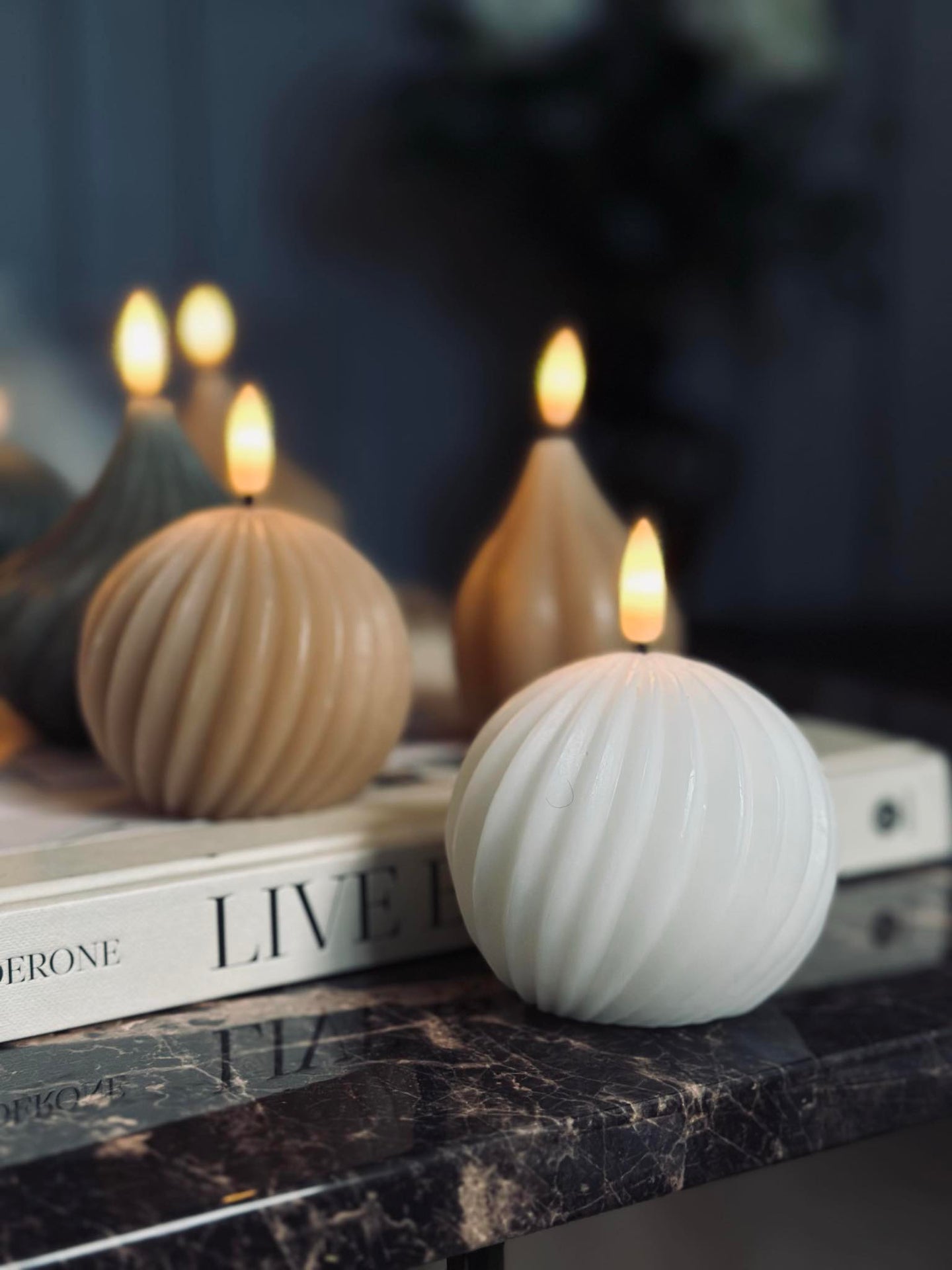 LED Kulelys - flere farger