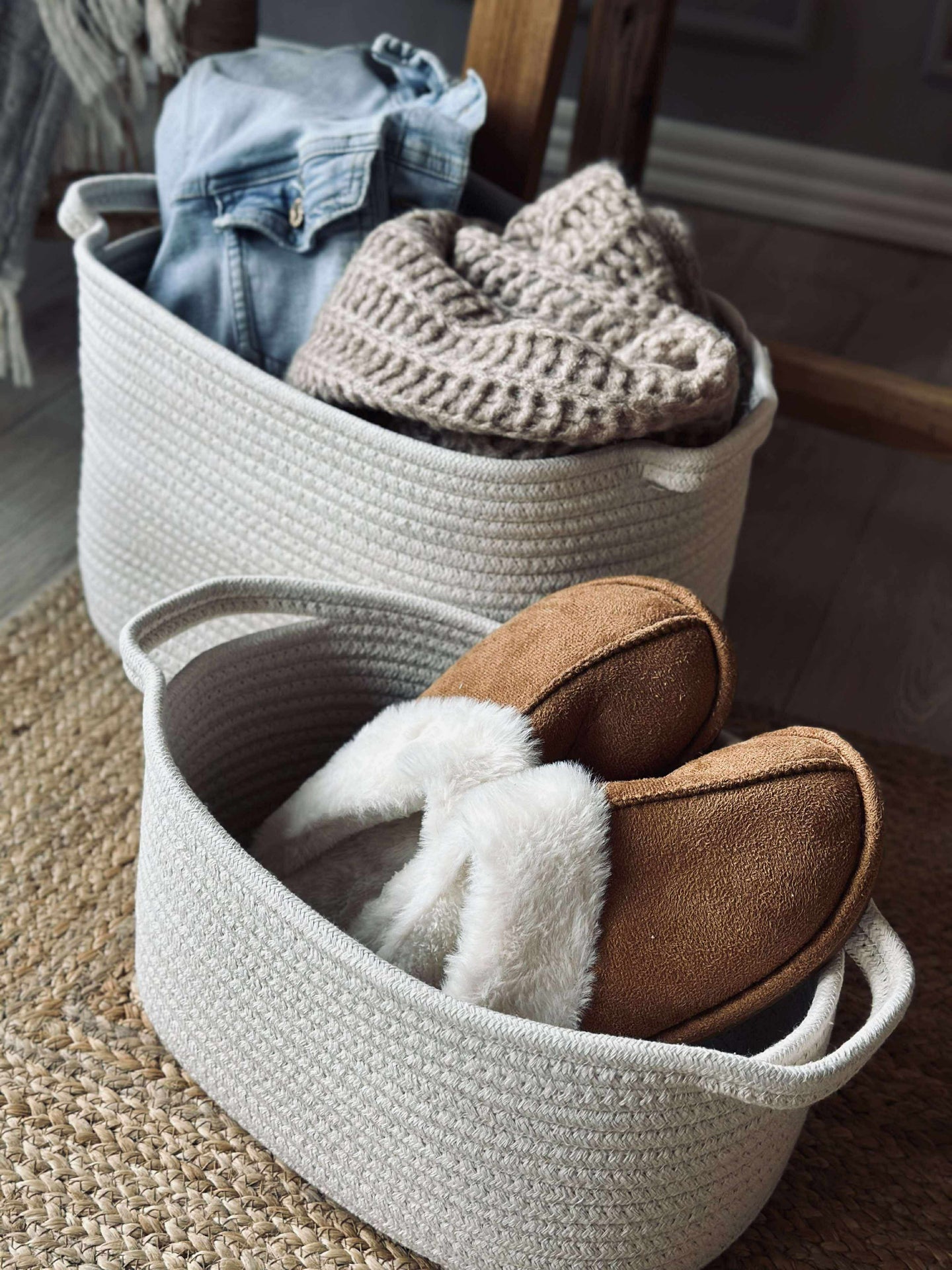 Kurver 3 stk, beige og sand