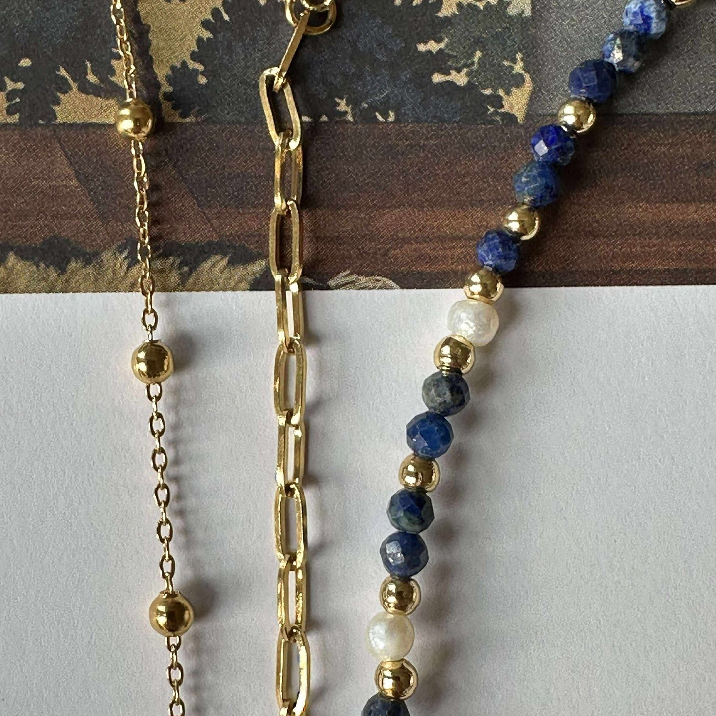 Lilja armbåndsett med 3 stk - Ekte ferskvannsperler