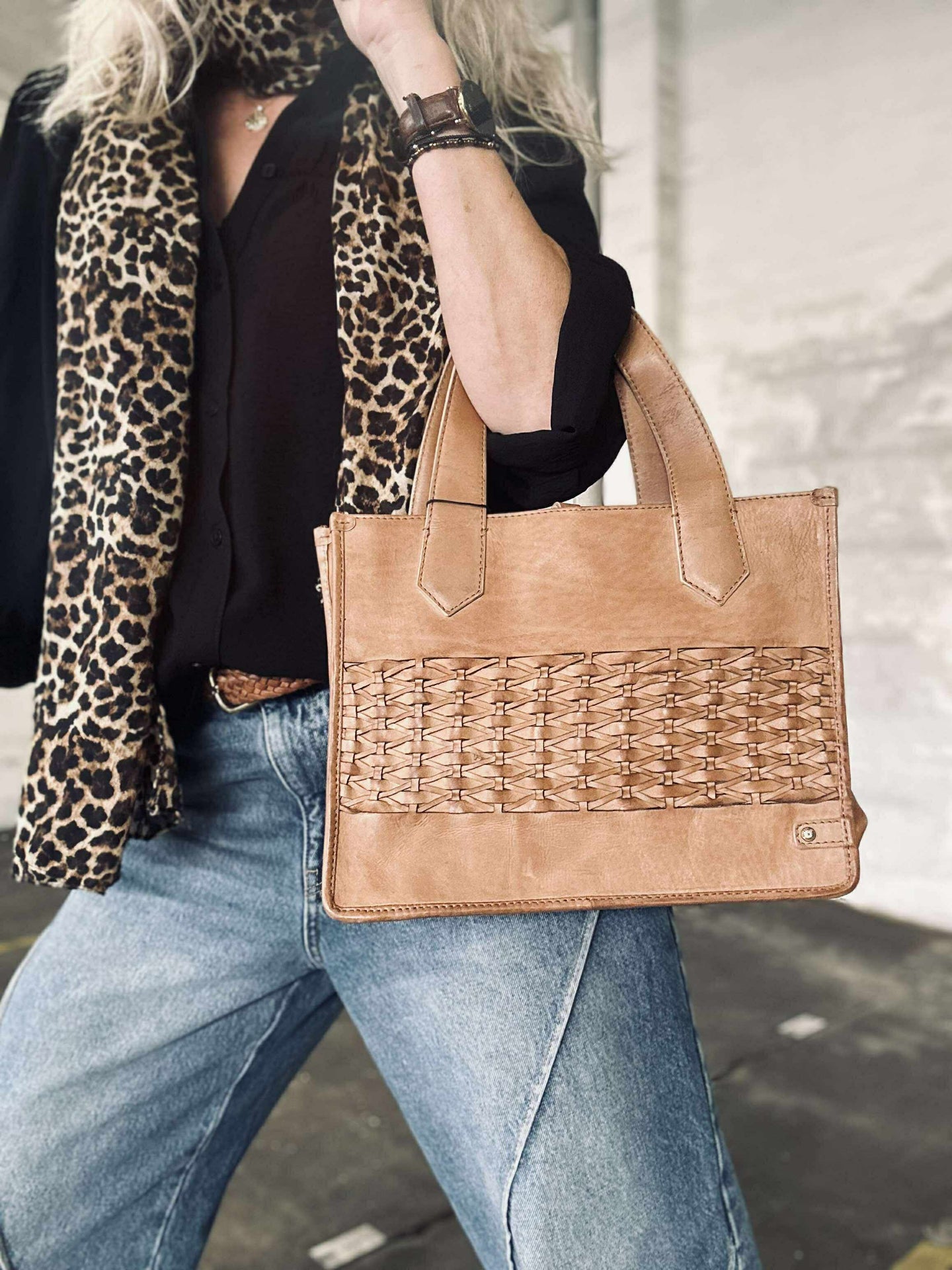 Elegant håndveske - Camel