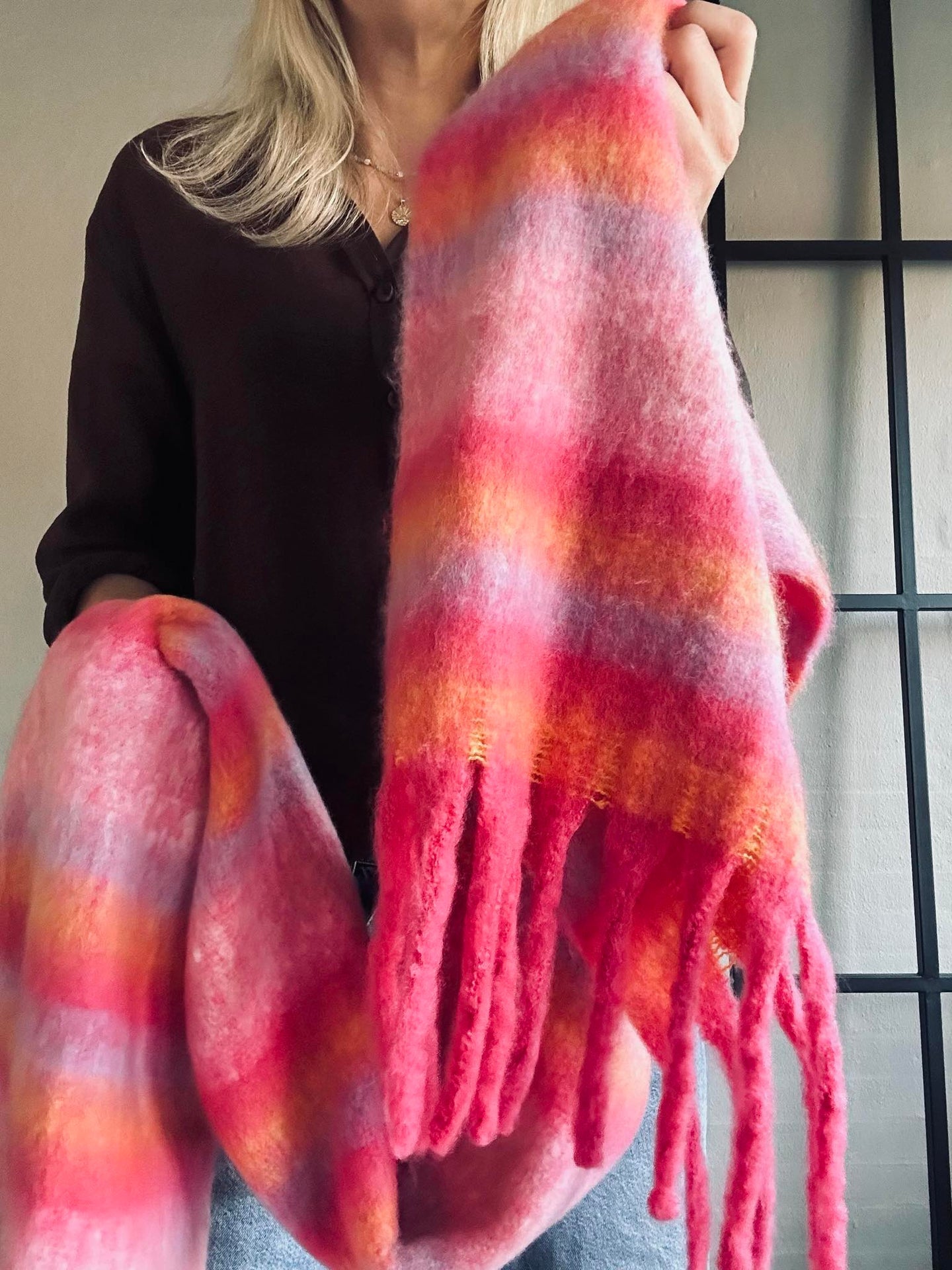 Skjerf Ninna - rosa