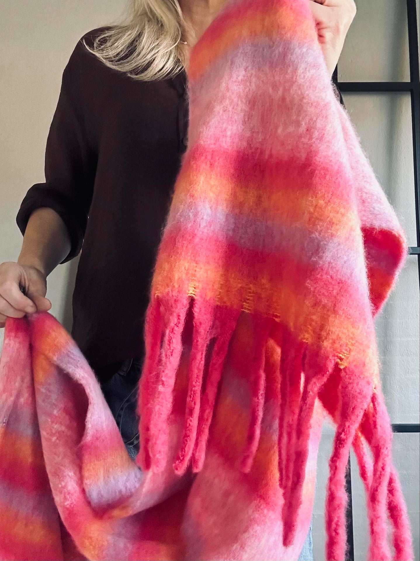 Skjerf Ninna - rosa
