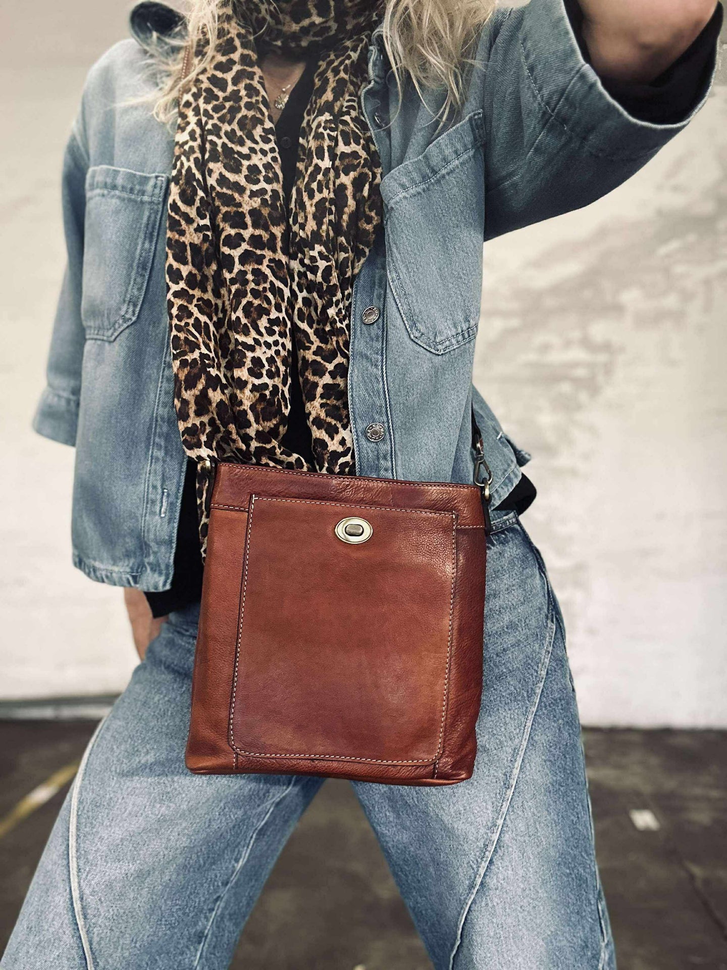 Crossover Moa small - Cognac