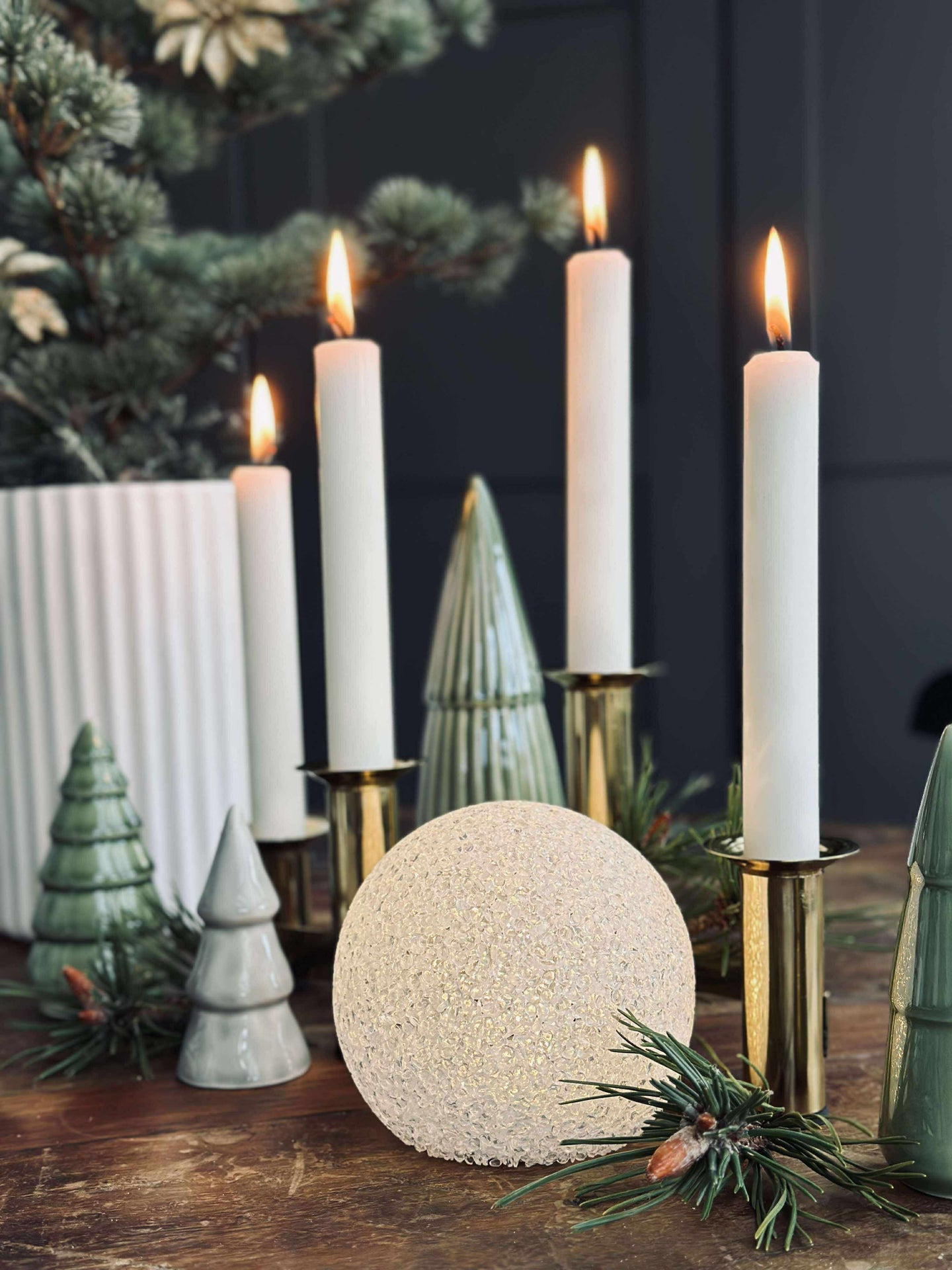 Kule med LED-lys