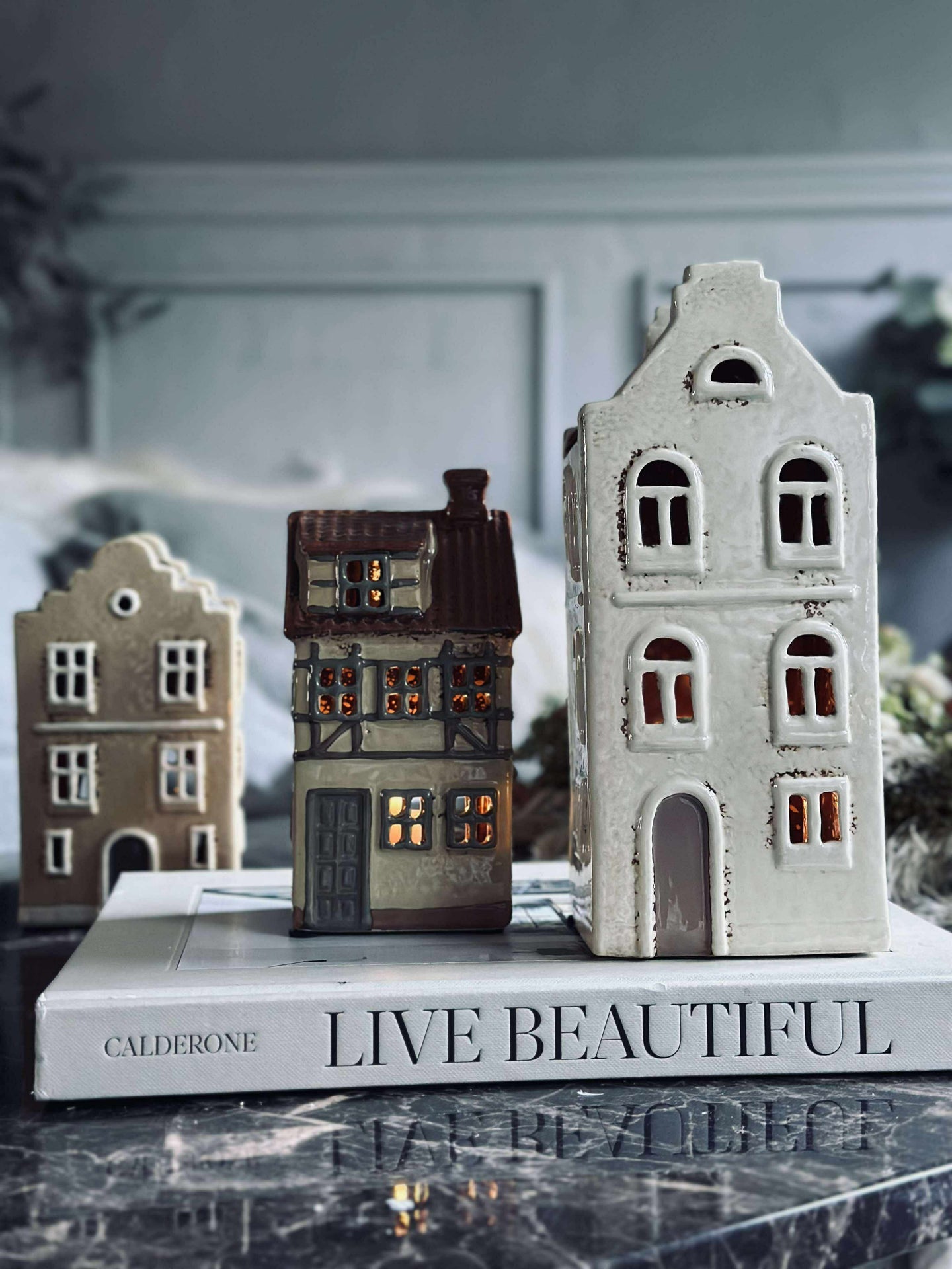 Keramikk Lyshus - Hvit