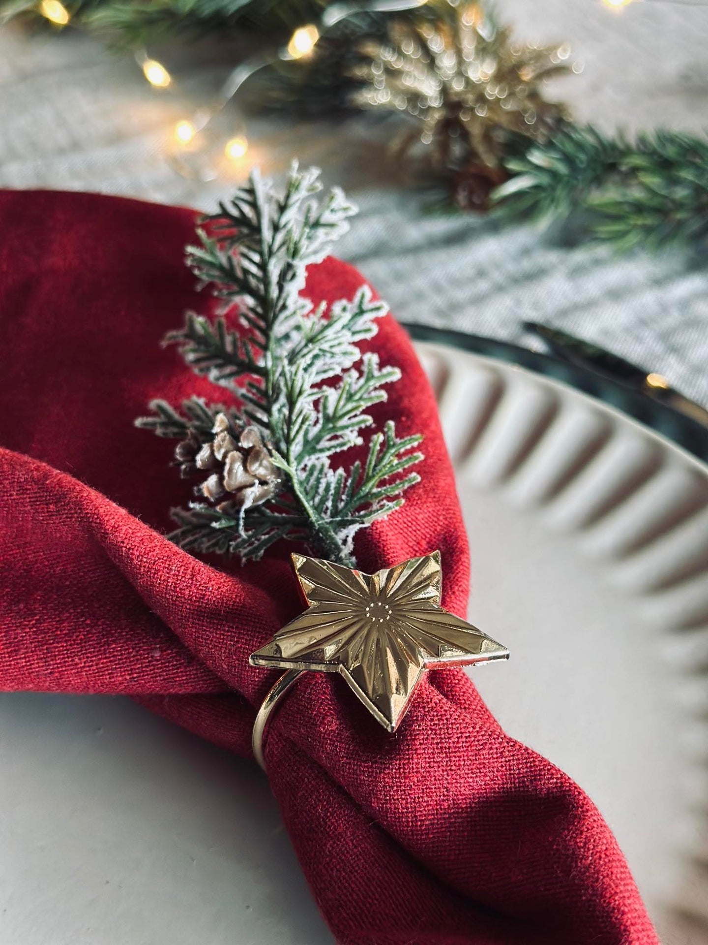 Serviettringer Gull - MIX 4 stk