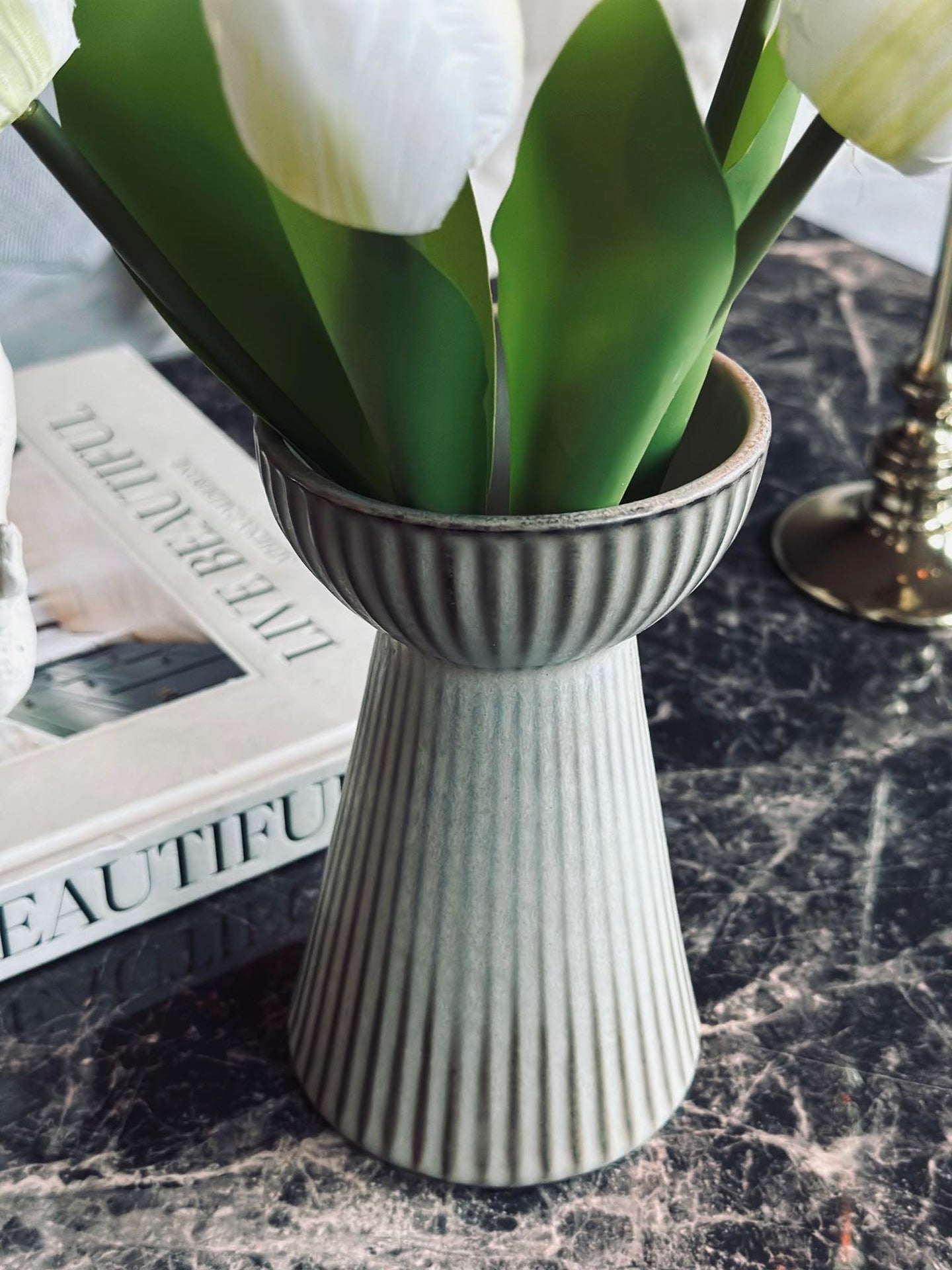 Hyacintvase VIGA - Matt brun