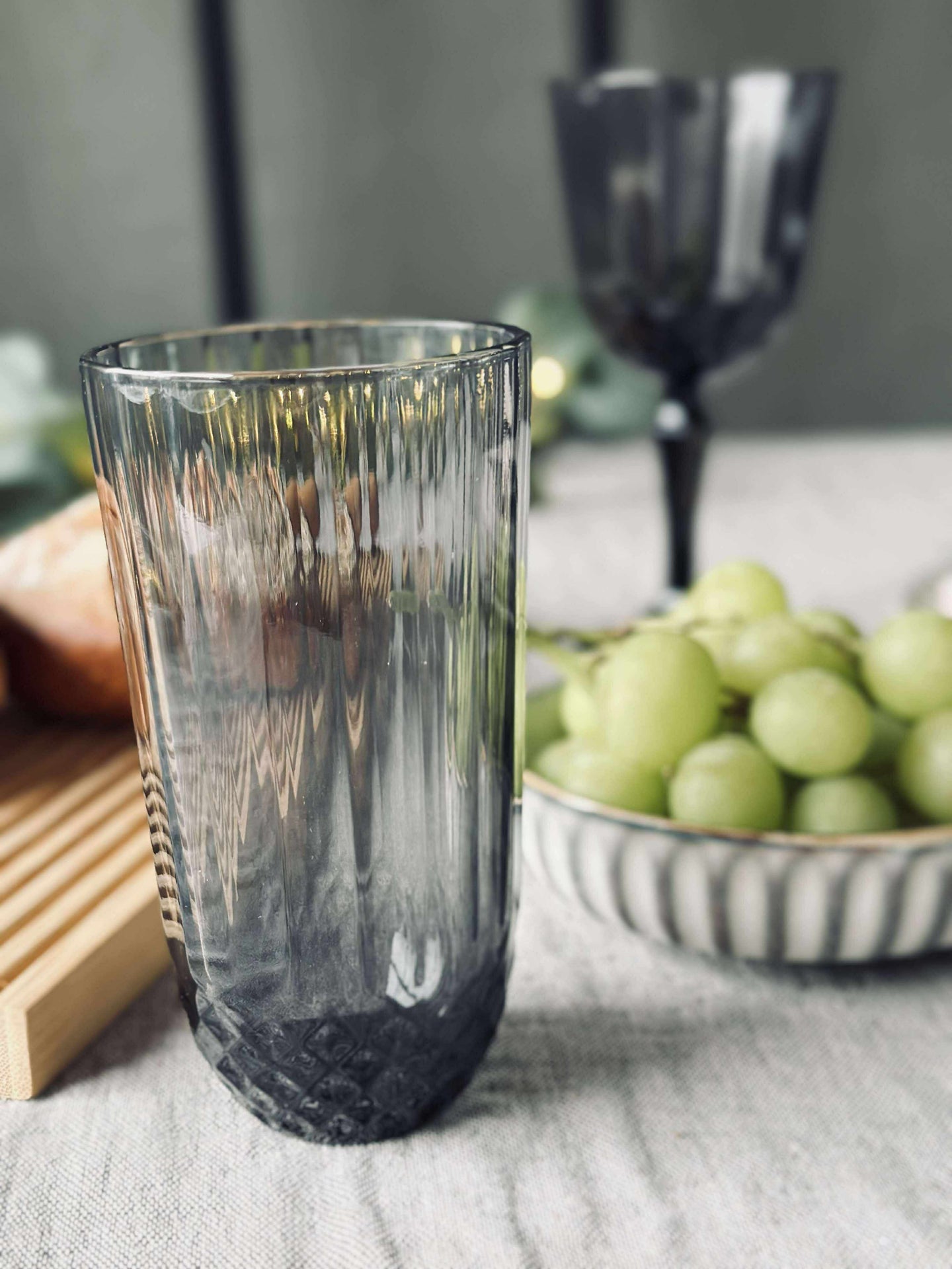 Vannglass Sanna grey 345 ml.