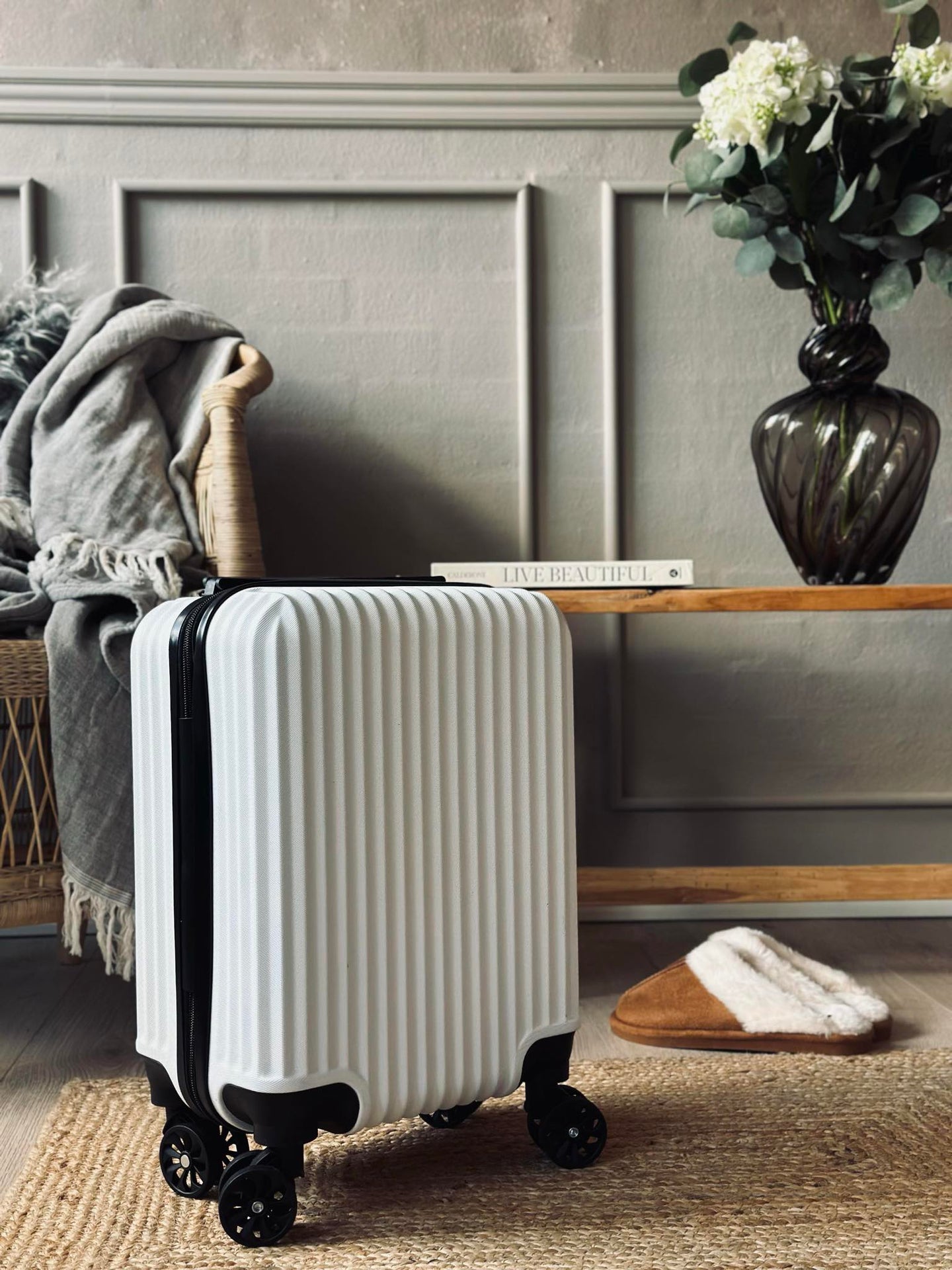 Koffert Trolley - White
