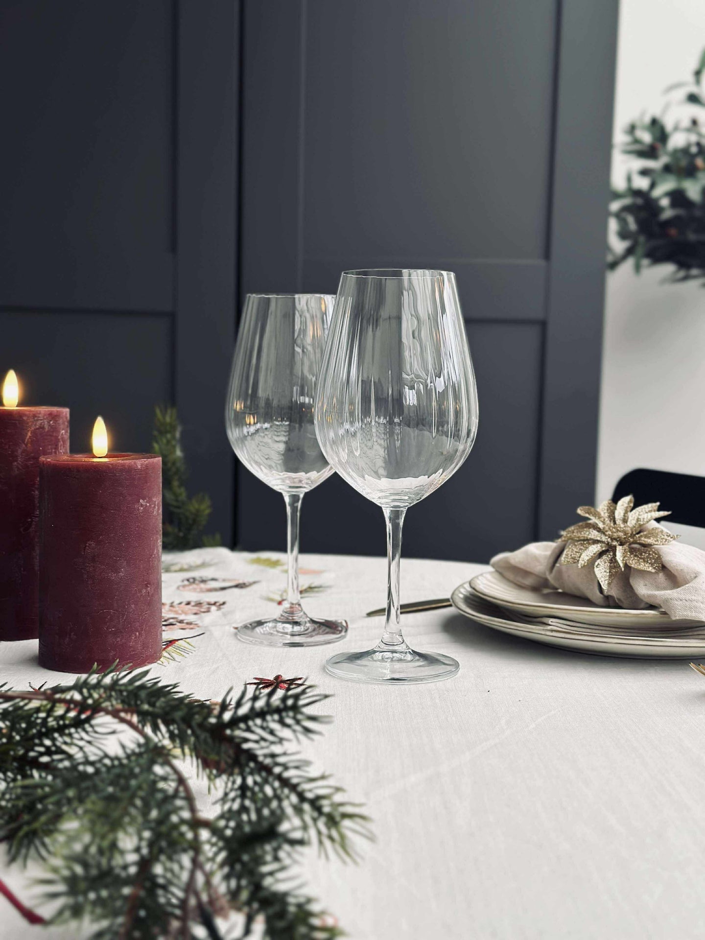 Rødvinsglass CRYSTAL - Sett med 4 stk.