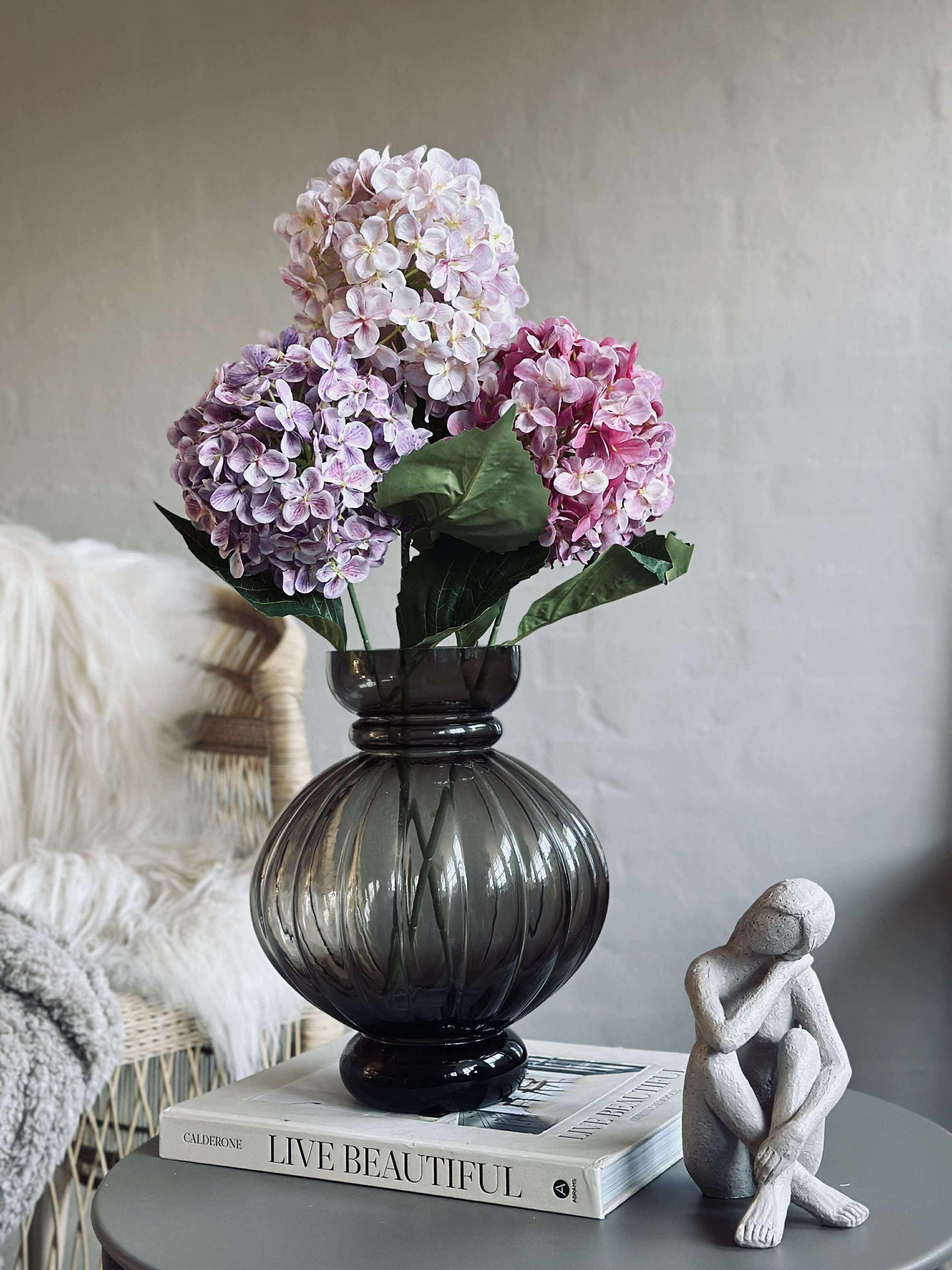 Bukett - Hortensia rosa / lilla