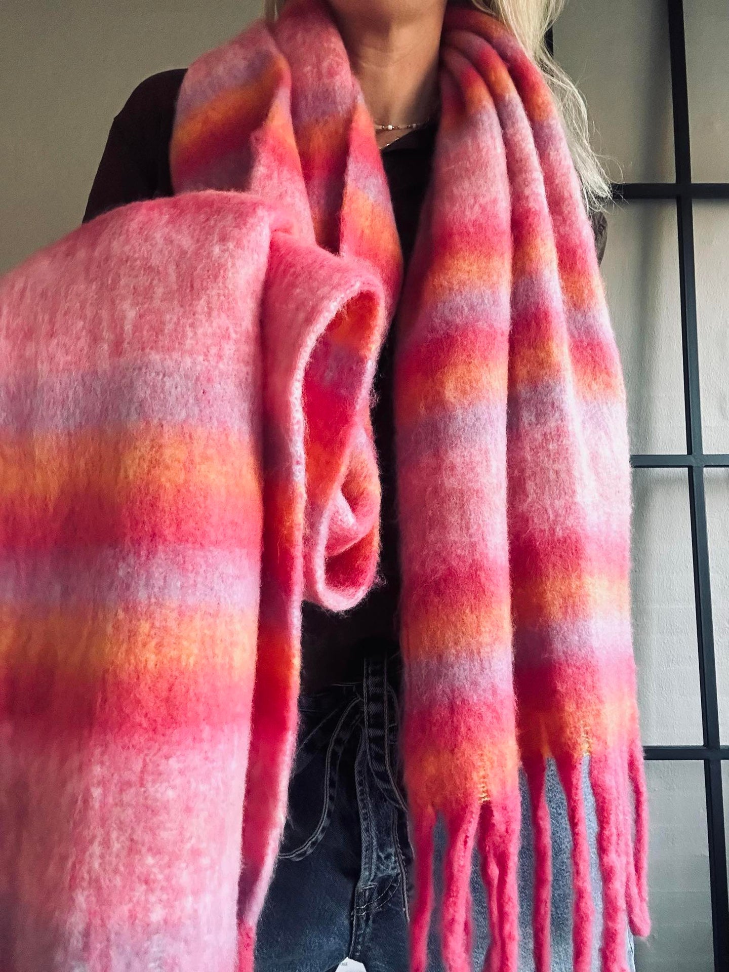 Skjerf Ninna - rosa