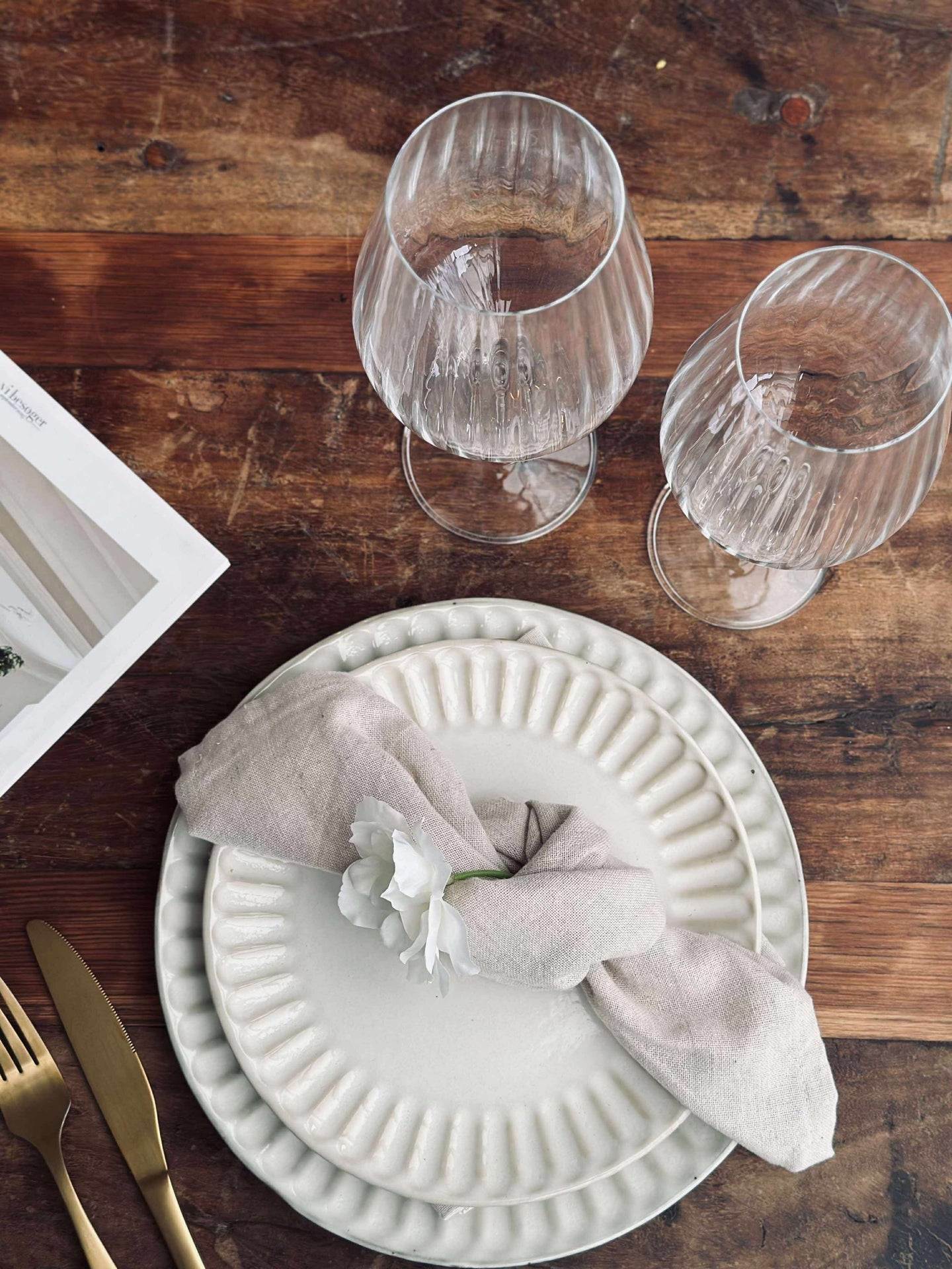 Tallerken VIGA Sand - Flere størrelser