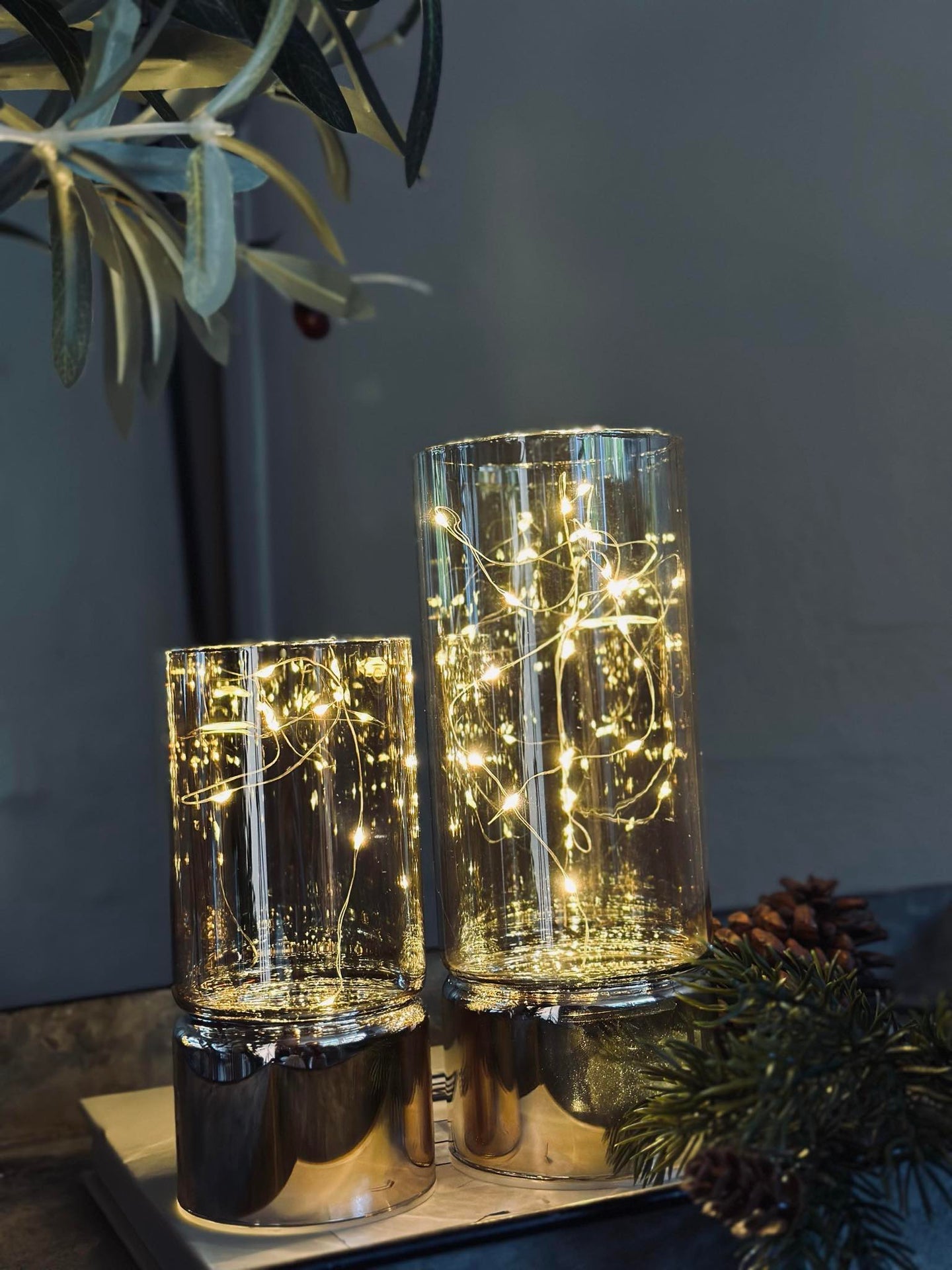 Lanterner MAGIC med LED - Sett med 2 stk.