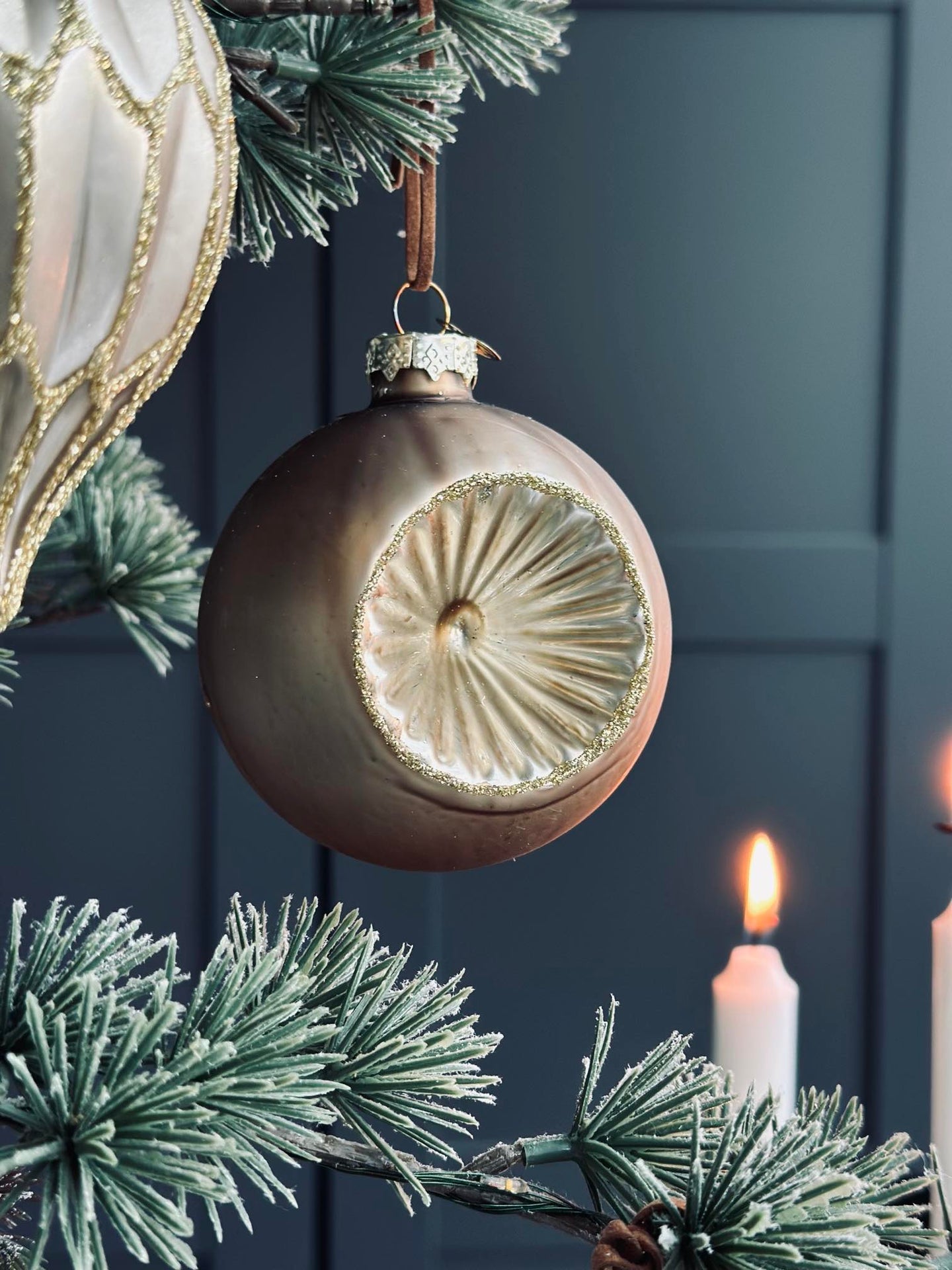 Julekuler i glass GOLD - Pakke med 3 stk
