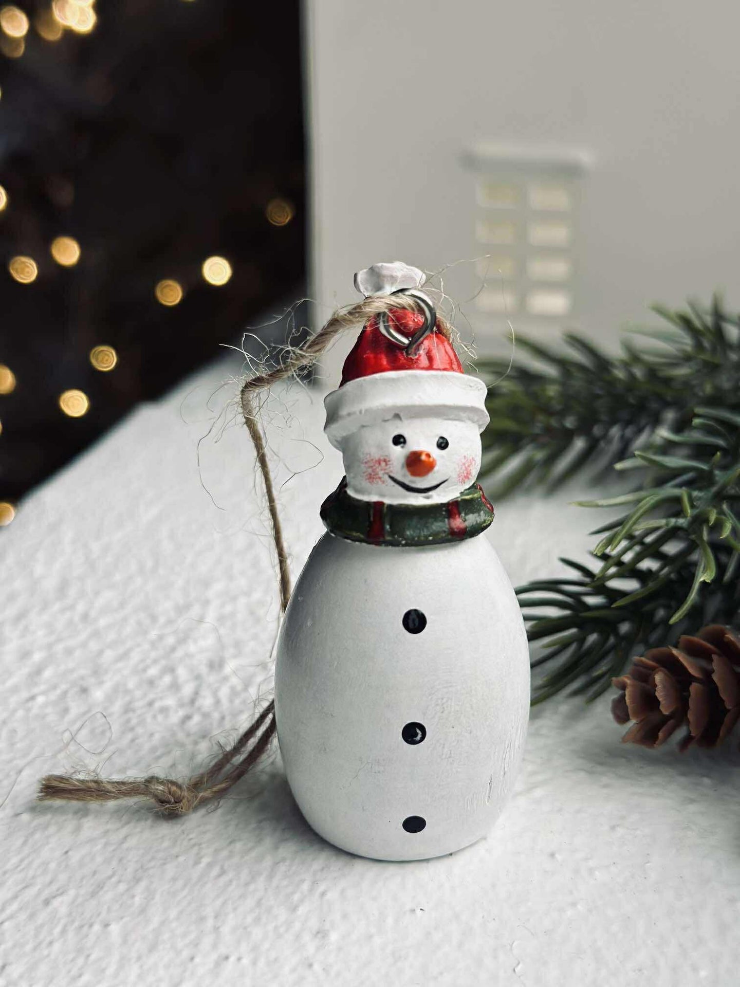 Oppheng snømann - tre