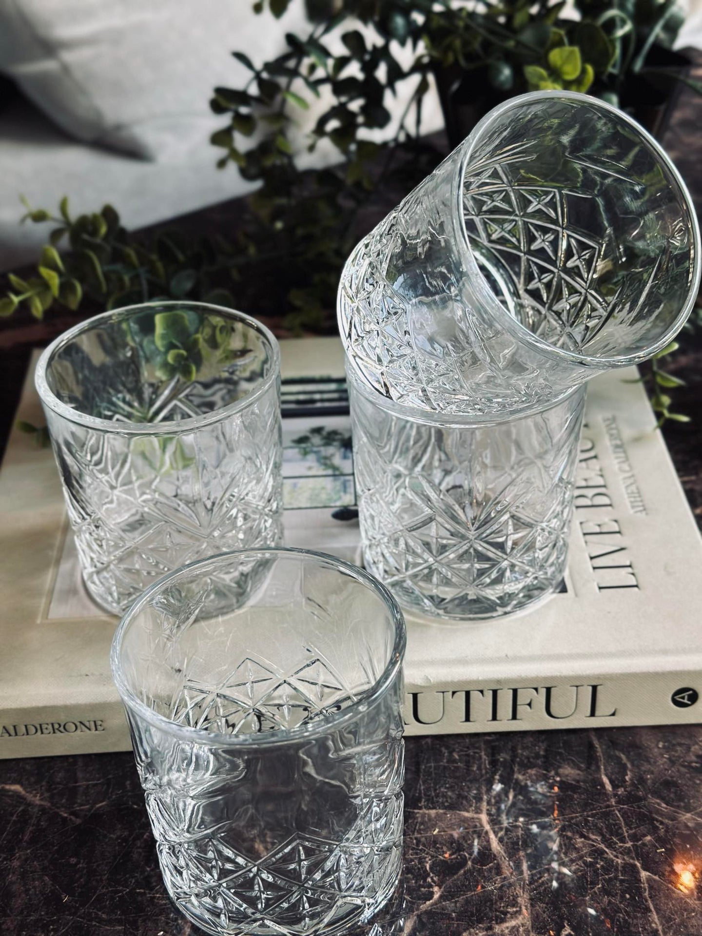 Whiskyglass / vannglass - 4 stk