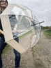 Paraply Transparent - Beige