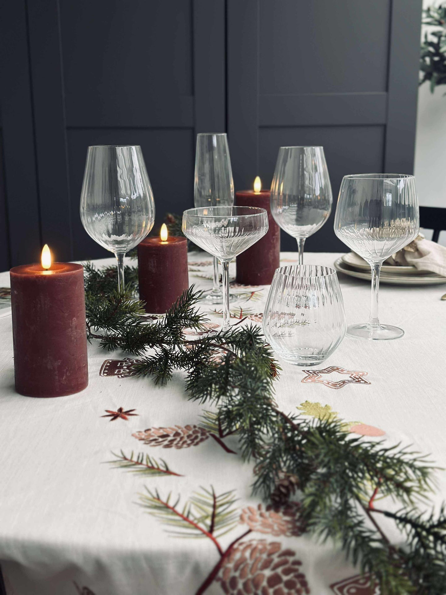 Rødvinsglass CRYSTAL - Sett med 4 stk.