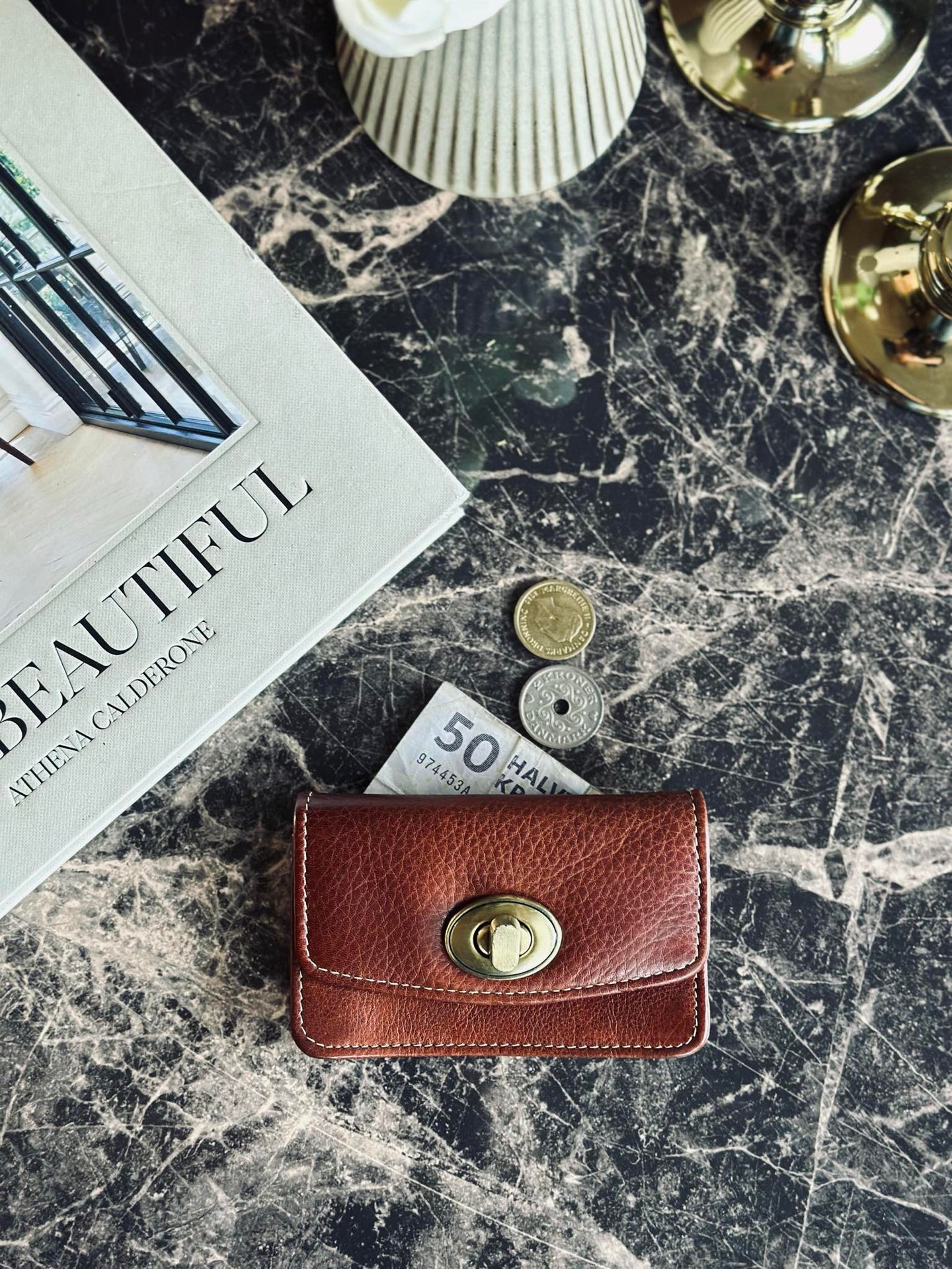 Lommebok Moa Small Cognac