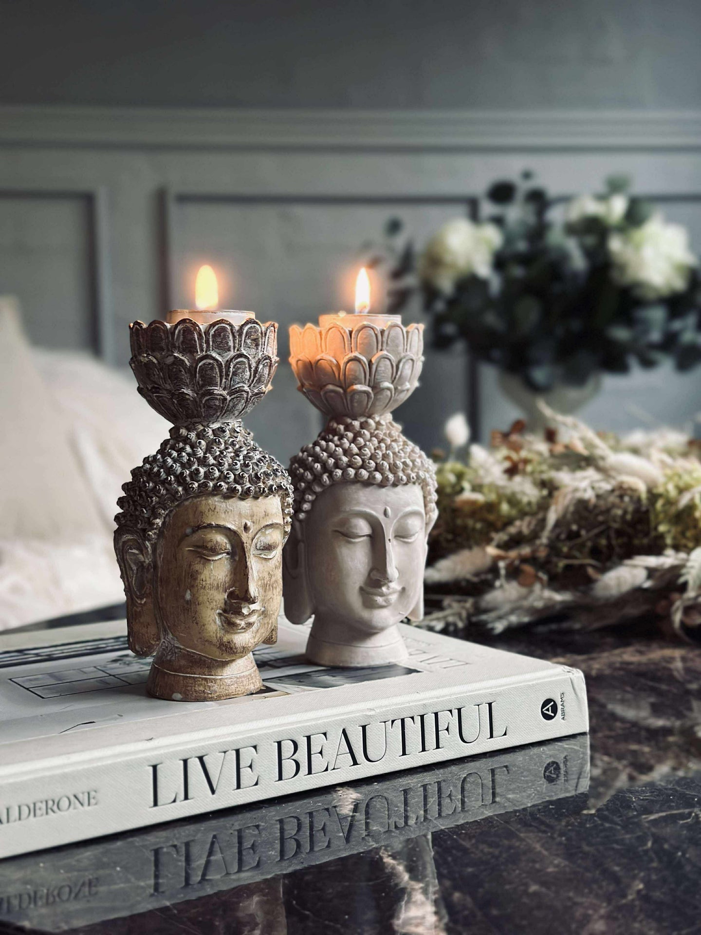 Telysholder Buddha small - MIX