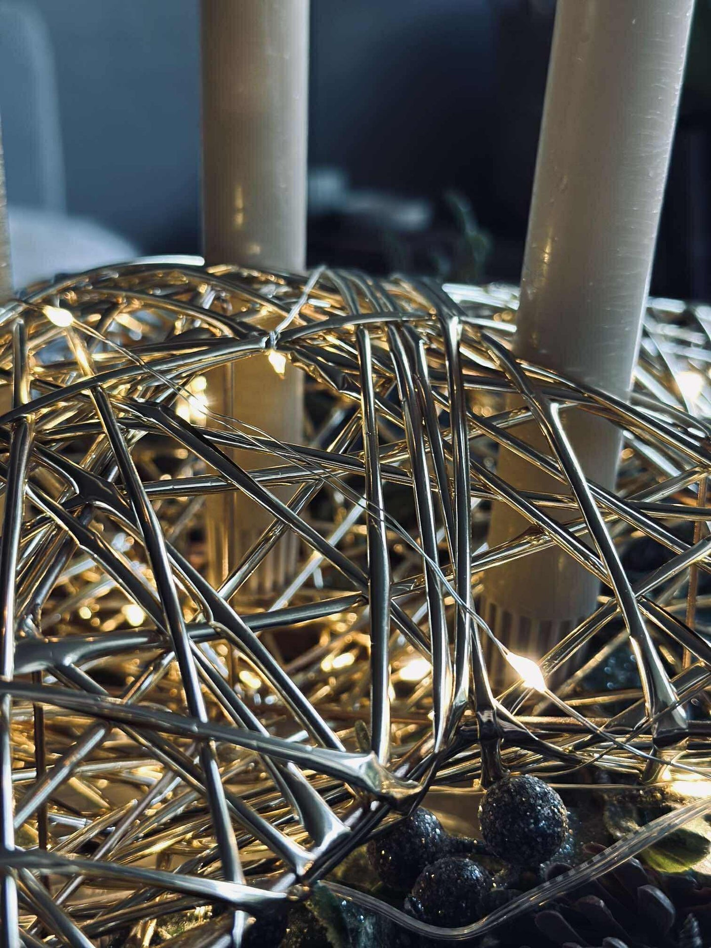 Stjerne med LED-lys - Gull