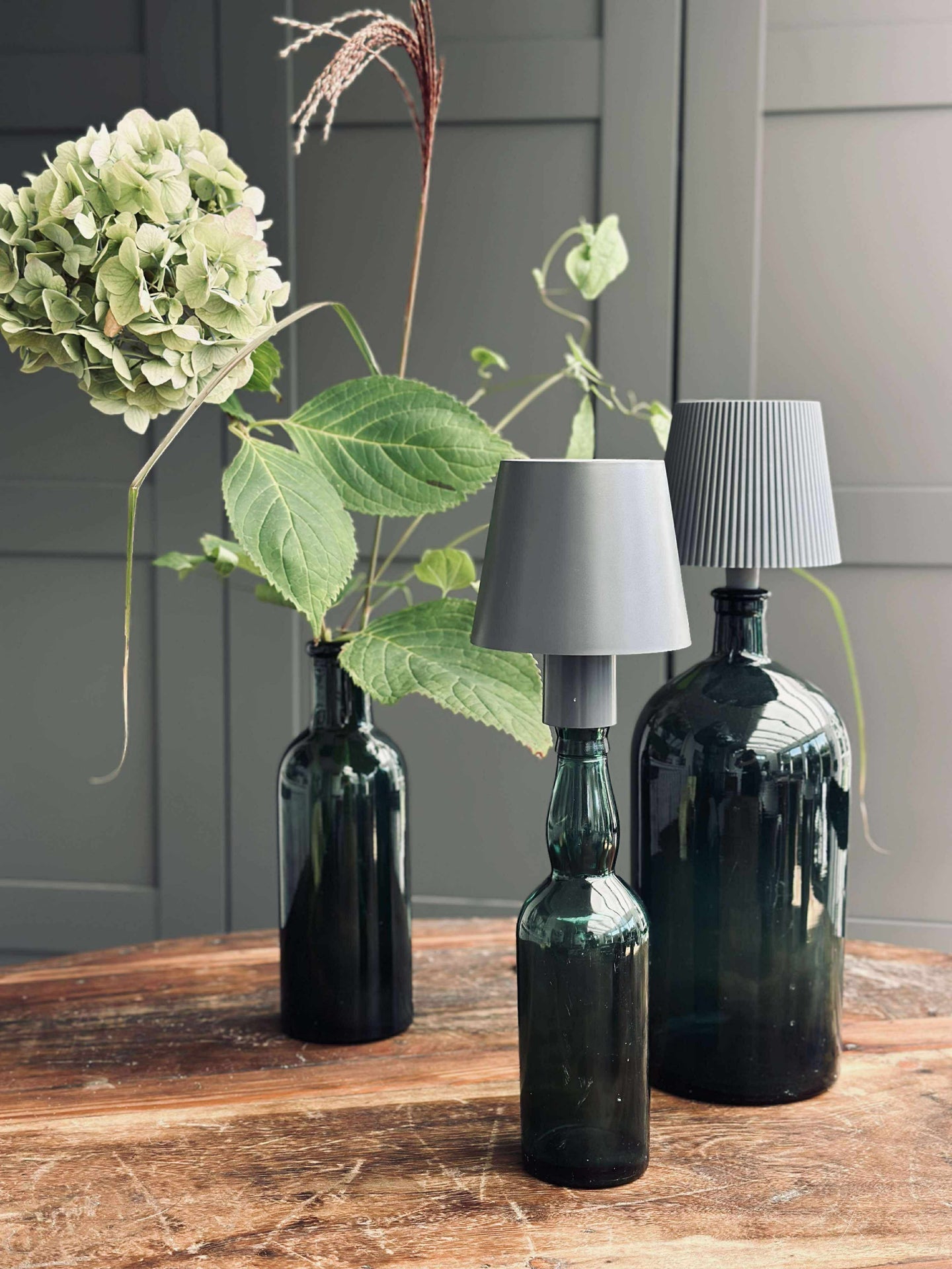 LED-lampe til vinflaske - Grå MIX