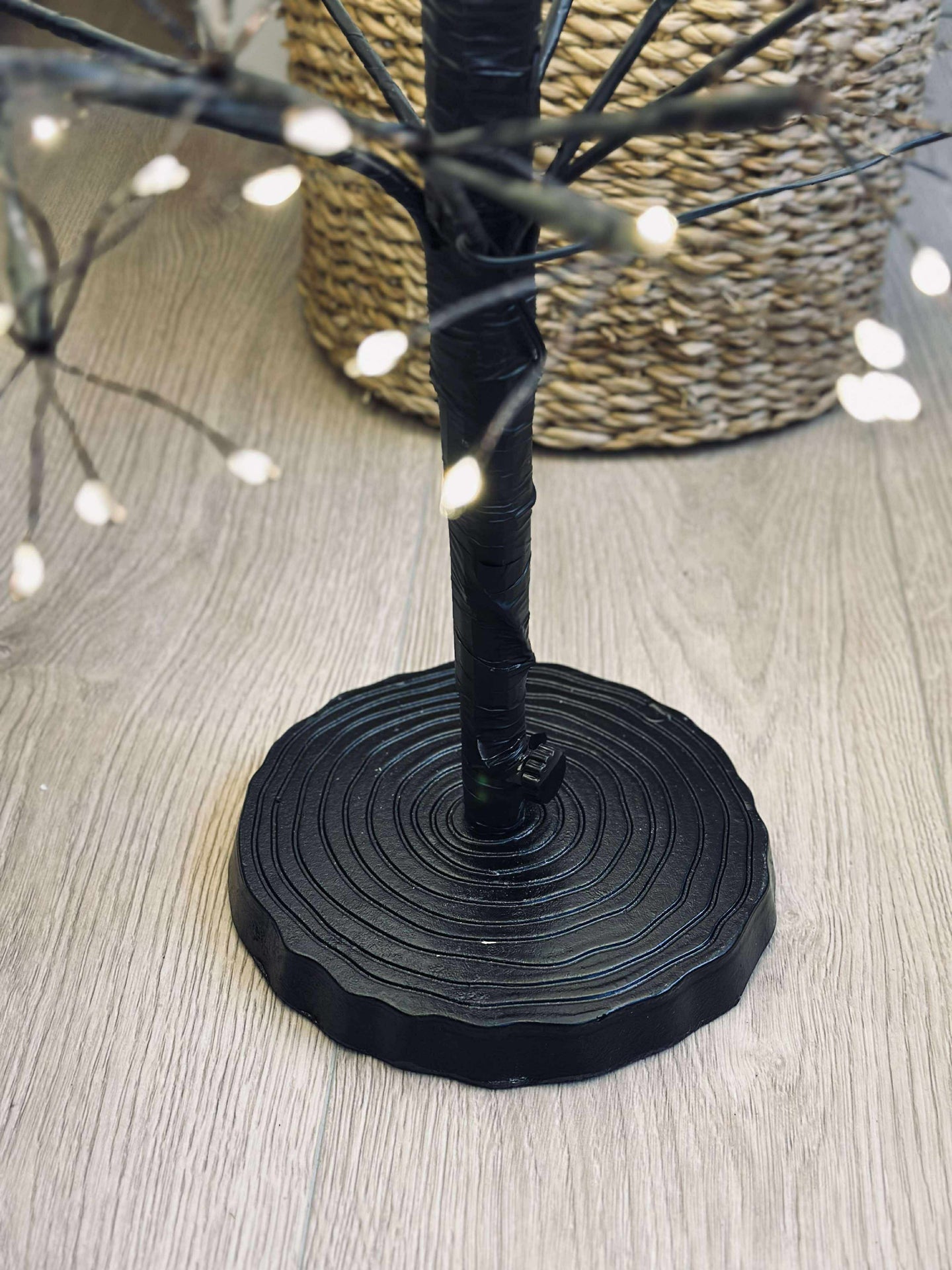 Juletre med 600 LED-lys - Svart