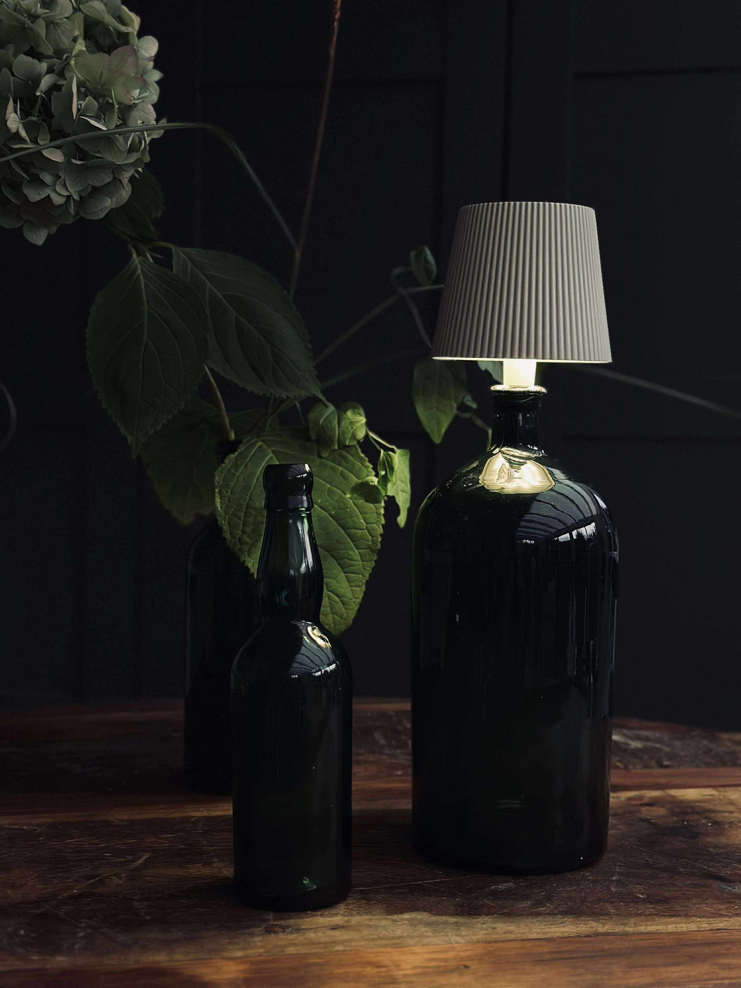 LED-lampe til vinflaske - Krem MIX