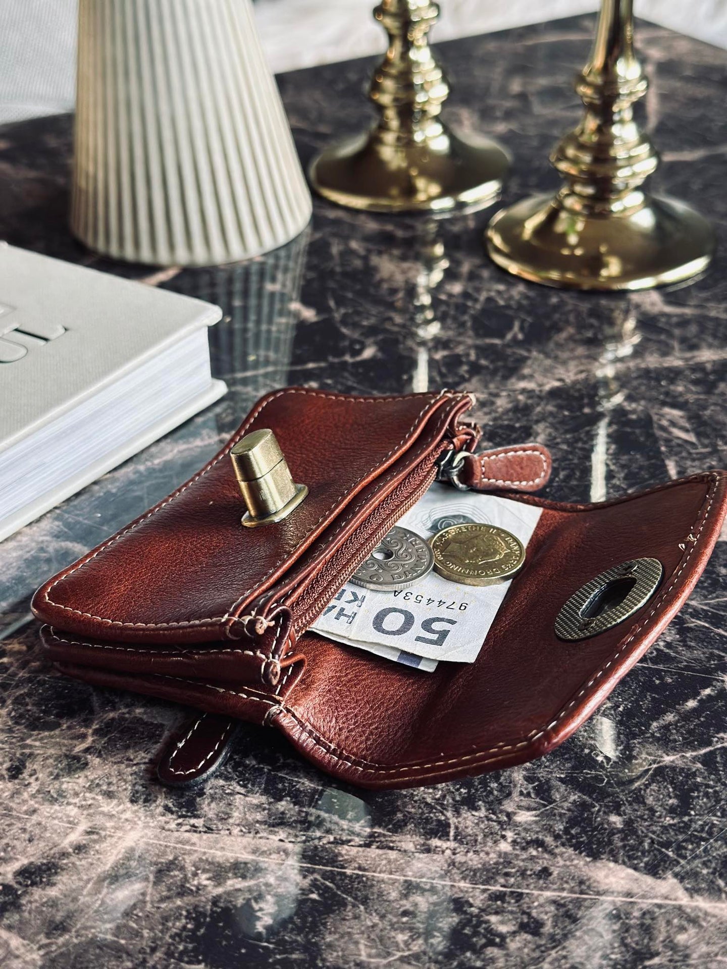 Lommebok Moa Small Cognac