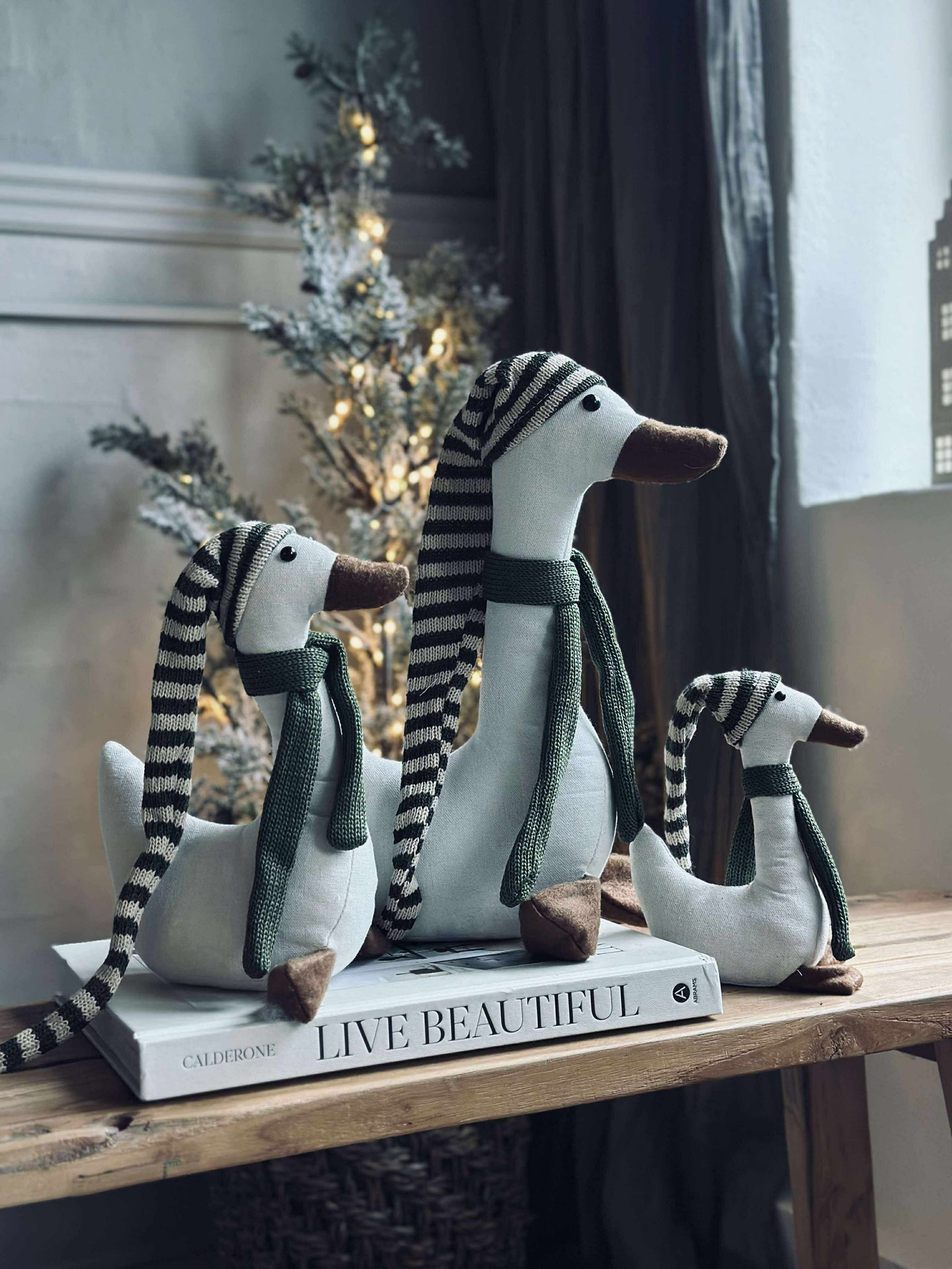 Juleand med grønn lue