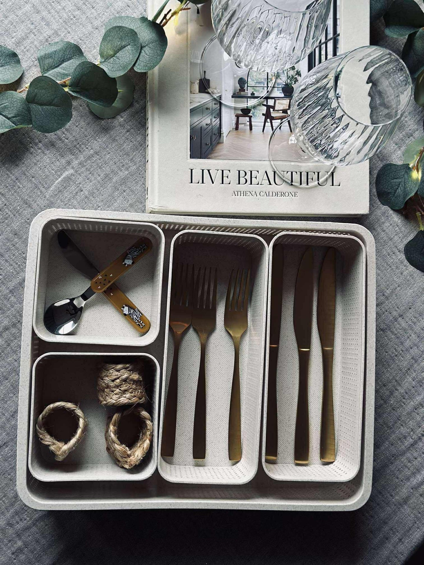 Makeup organiser Freja - Sett med 5 deler