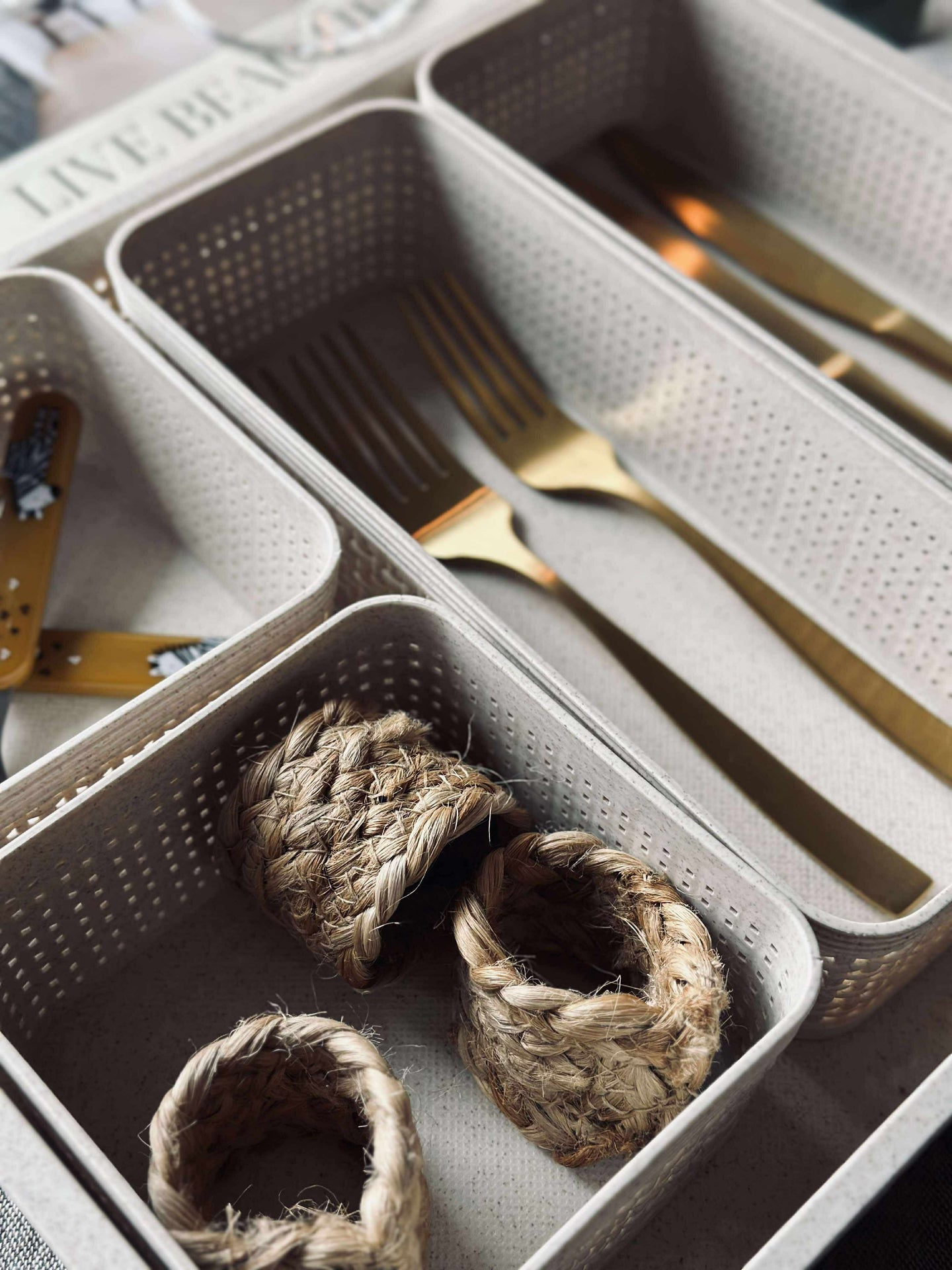 Makeup organiser Freja - Sett med 5 deler