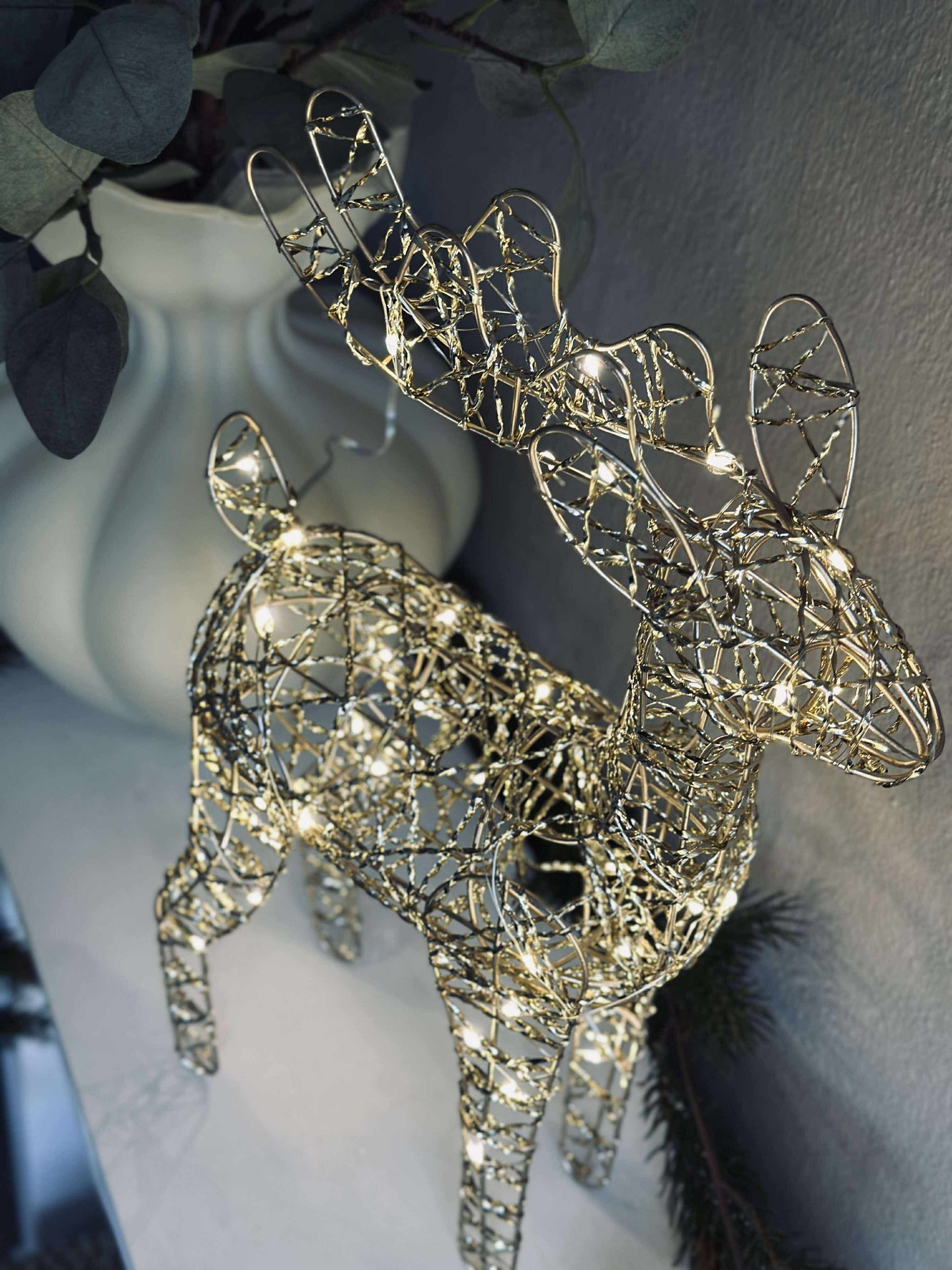 Reinsdyr med LED-lys