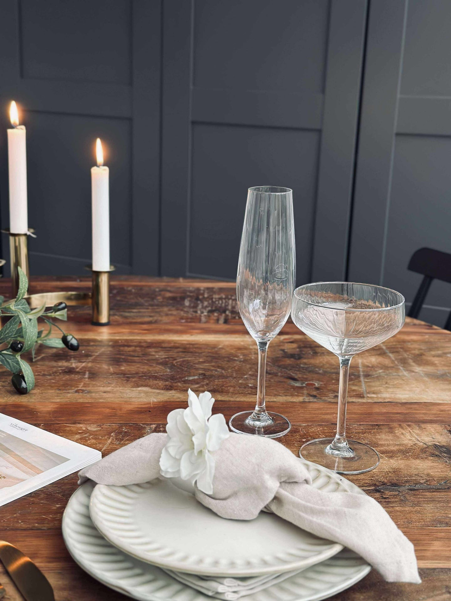 Champagneglass CRYSTAL - Sett med 4 stk.