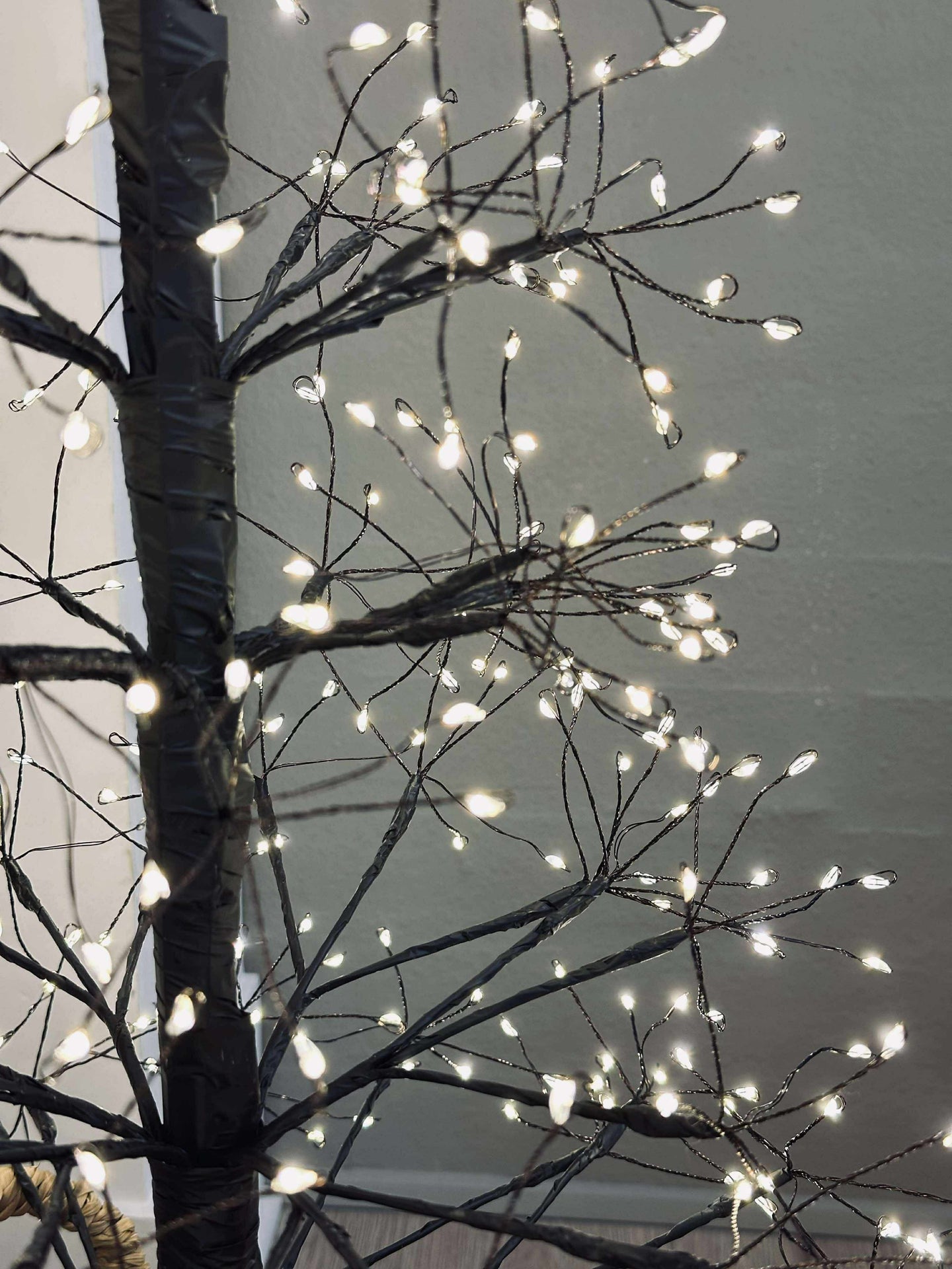 Juletre med 1600 LED-lys - Svart