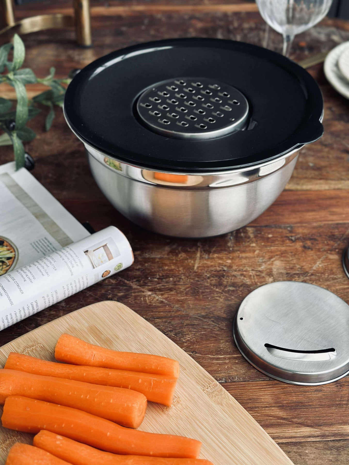 Bolle med skjærelokk - Rustfritt stål