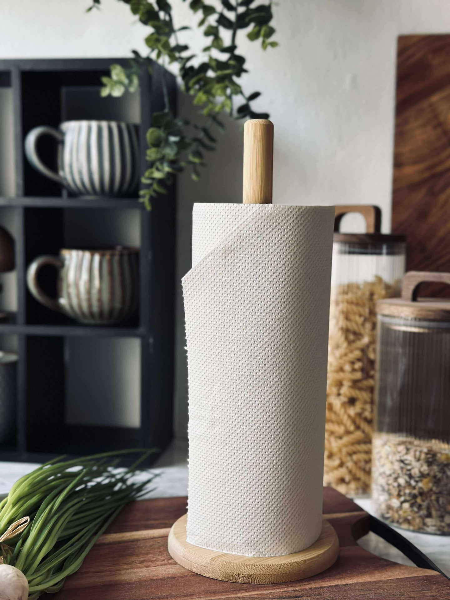 Kjøkkenrullholder bambus