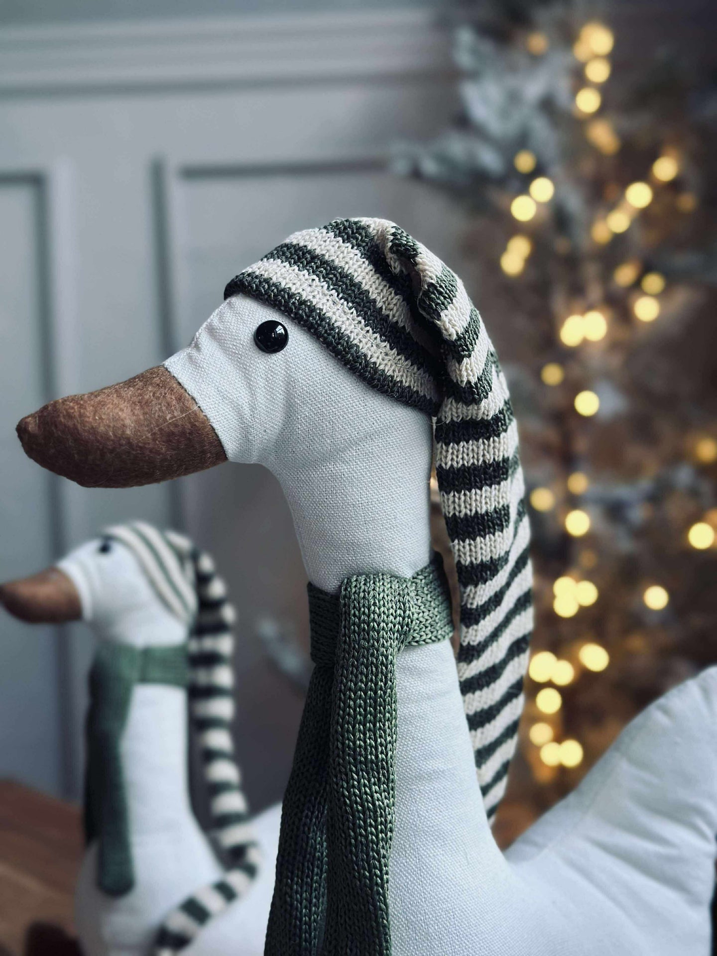 Juleand med grønn lue