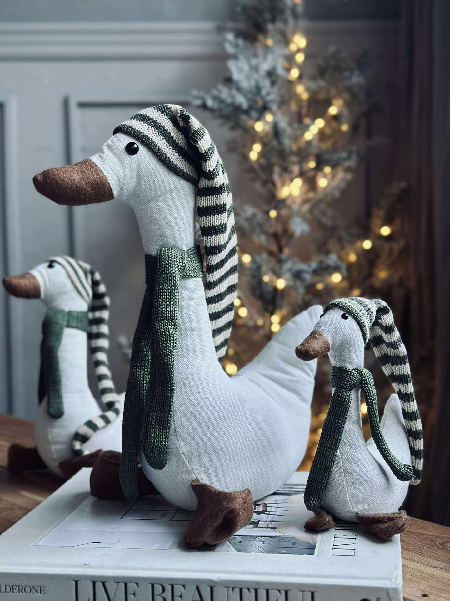 Juleand med grønn lue