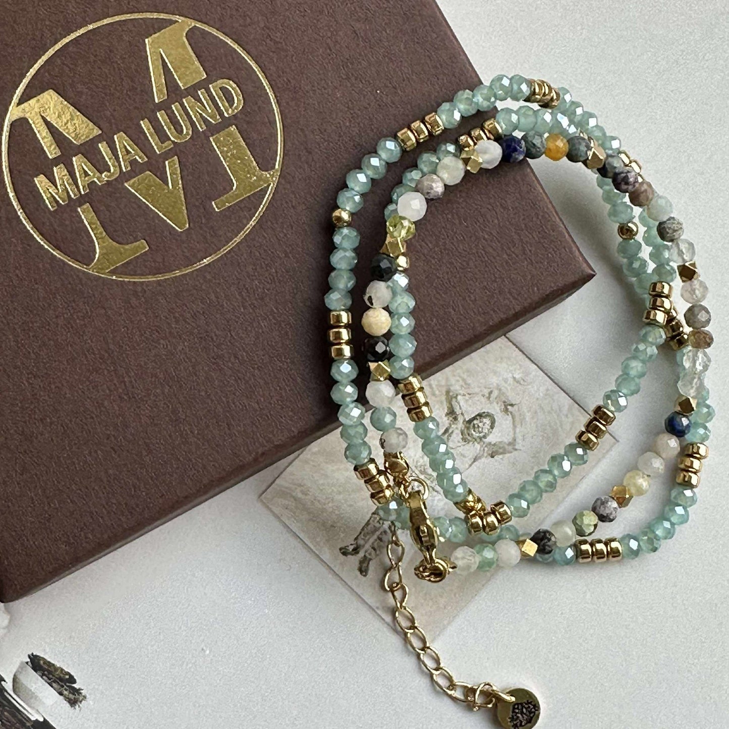 Armbånd Marika Aqua - Sett med 3 stk
