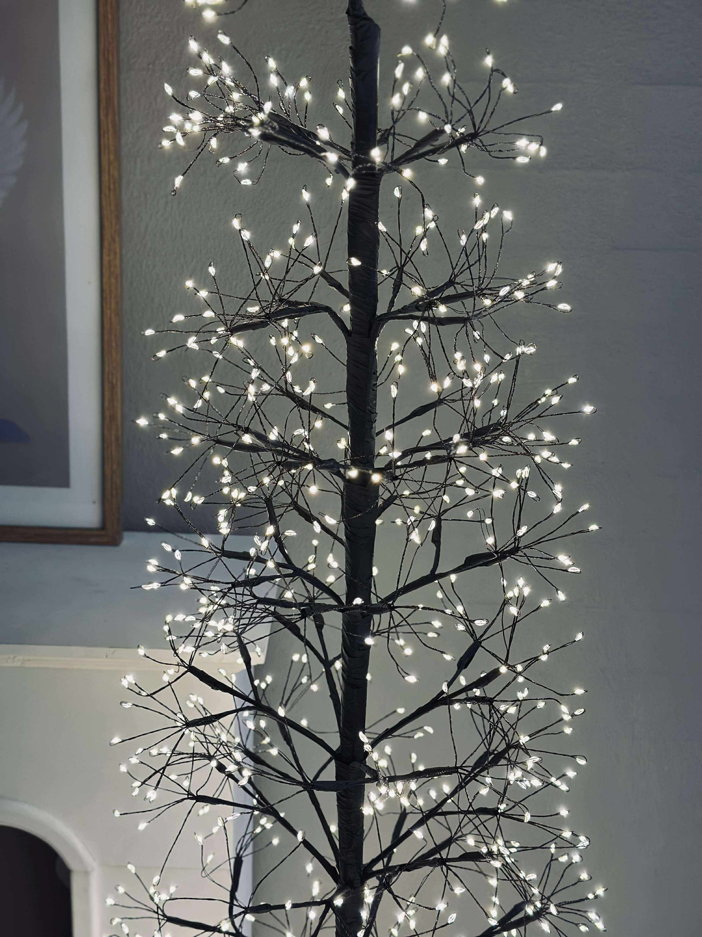 Juletre med 1600 LED-lys - Svart