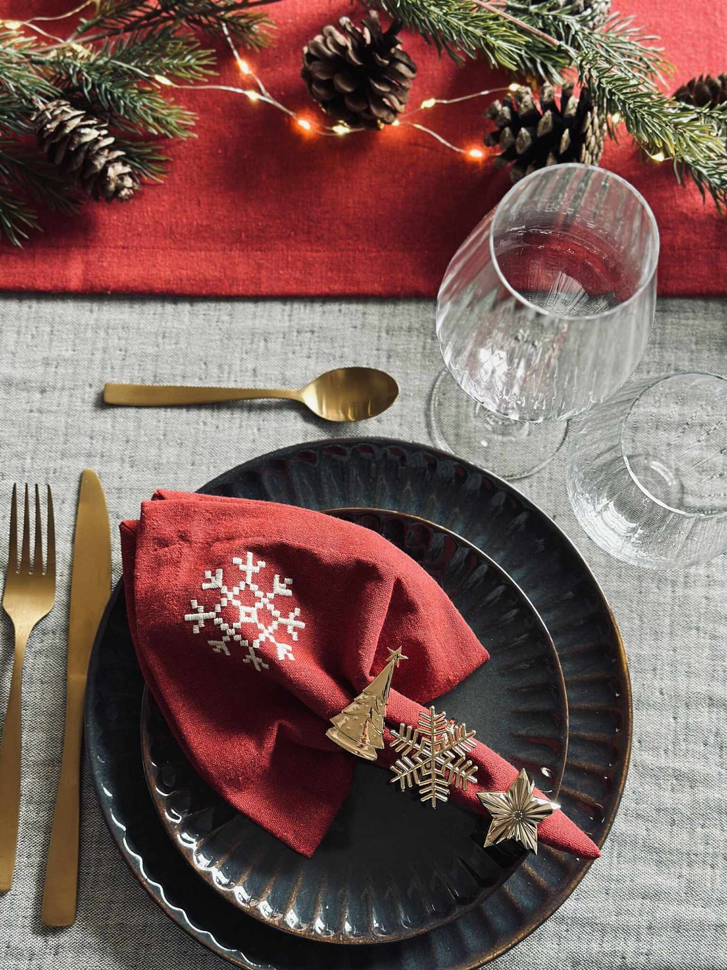 Serviettringer Gull - MIX 4 stk