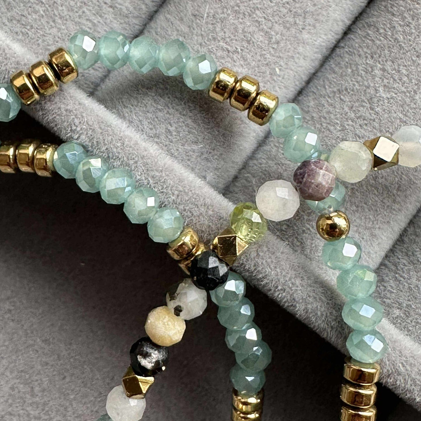 Armbånd Marika Aqua - Sett med 3 stk