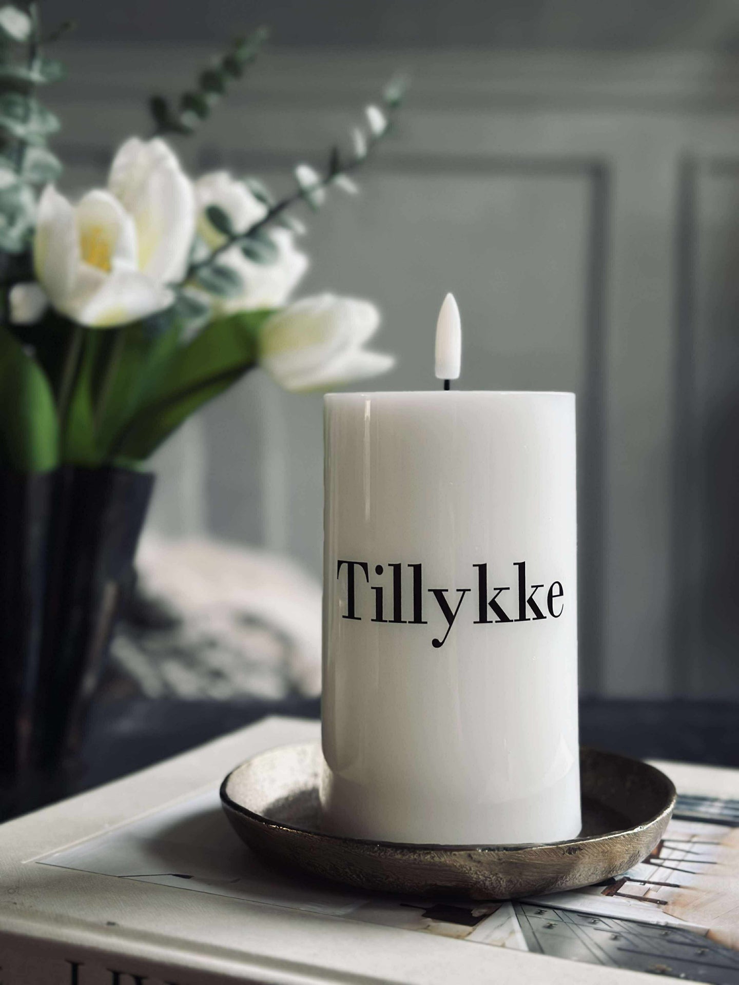 LED blokklys TWINKLE - Gratulerer