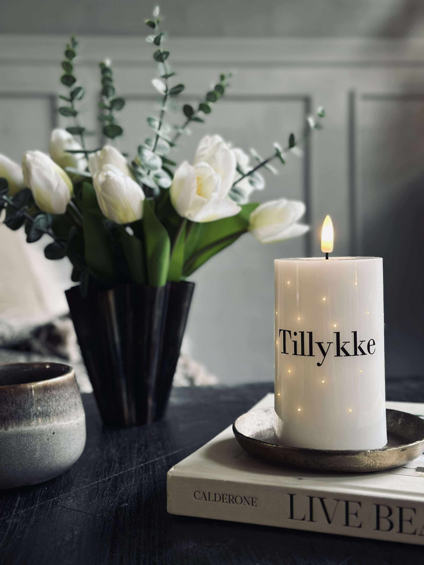 LED blokklys TWINKLE - Gratulerer