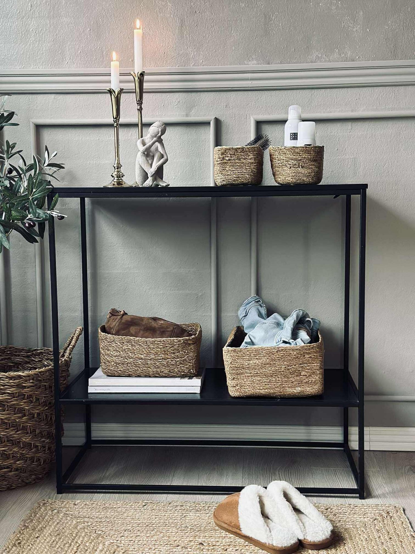 Flettede kurver i sjøgress - Sett med 4 stk